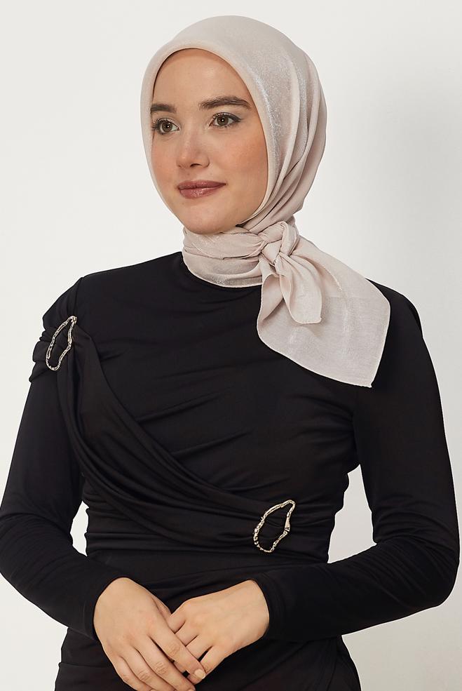 Hijab clothing BEIGE ALVINA AMBER SCARF 8645 - ALVİNA