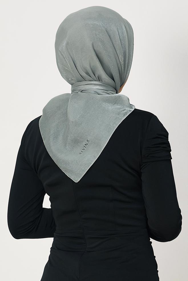 Hijab clothing SILVER ALVINA AMBER SCARF 8645 - ALVİNA