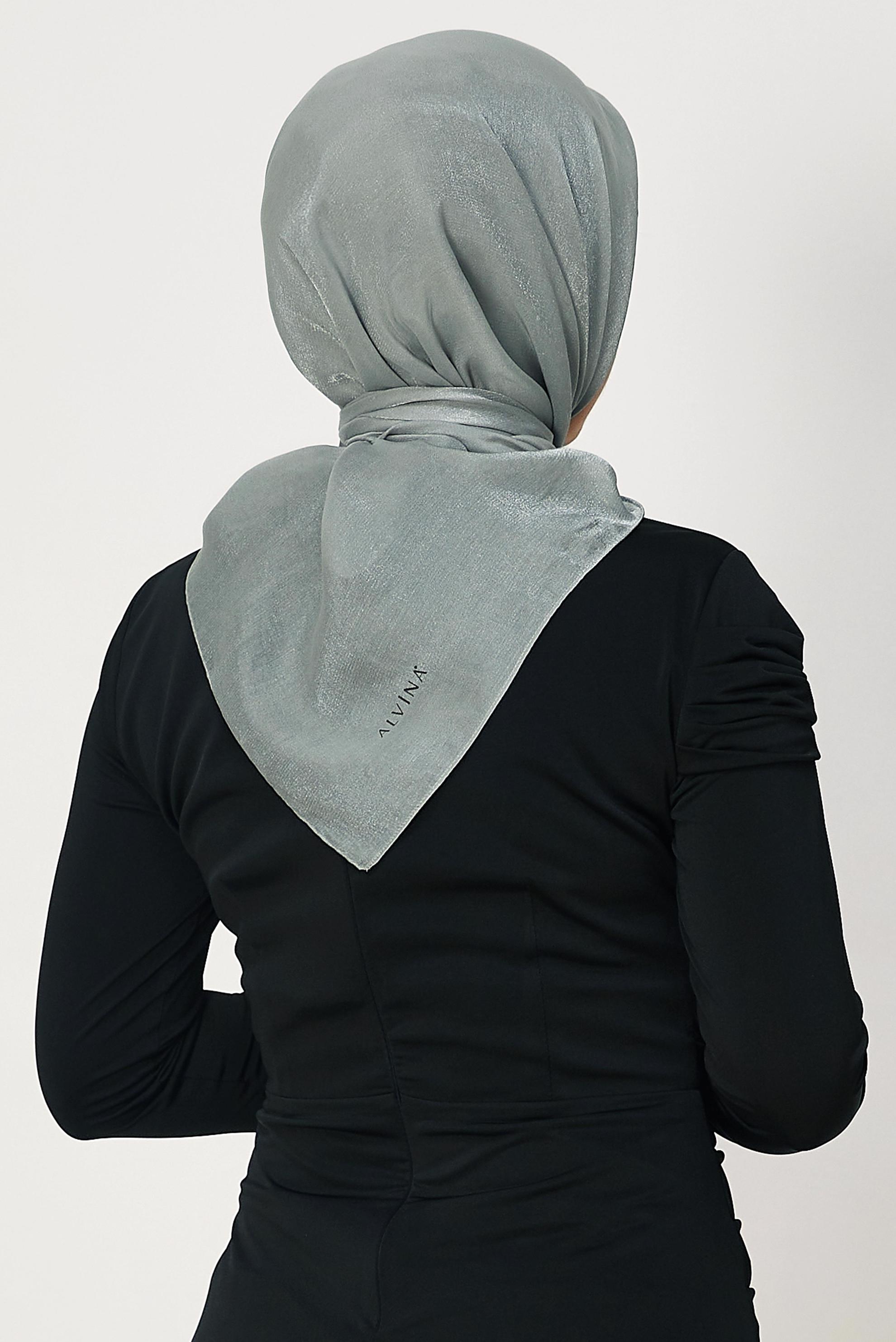 Hijab clothing SILVER ALVINA AMBER SCARF 8645