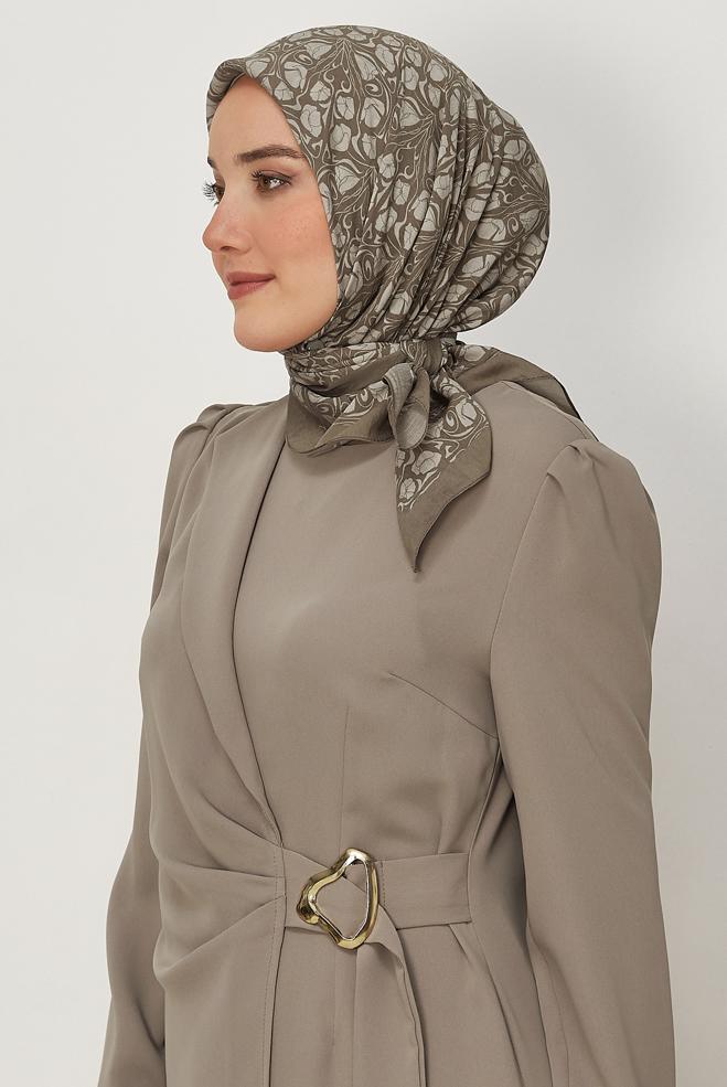 Vêtements hijab BRUN ÉCHARPE ALVINA EN VISCOSE 8650 - ALVİNA