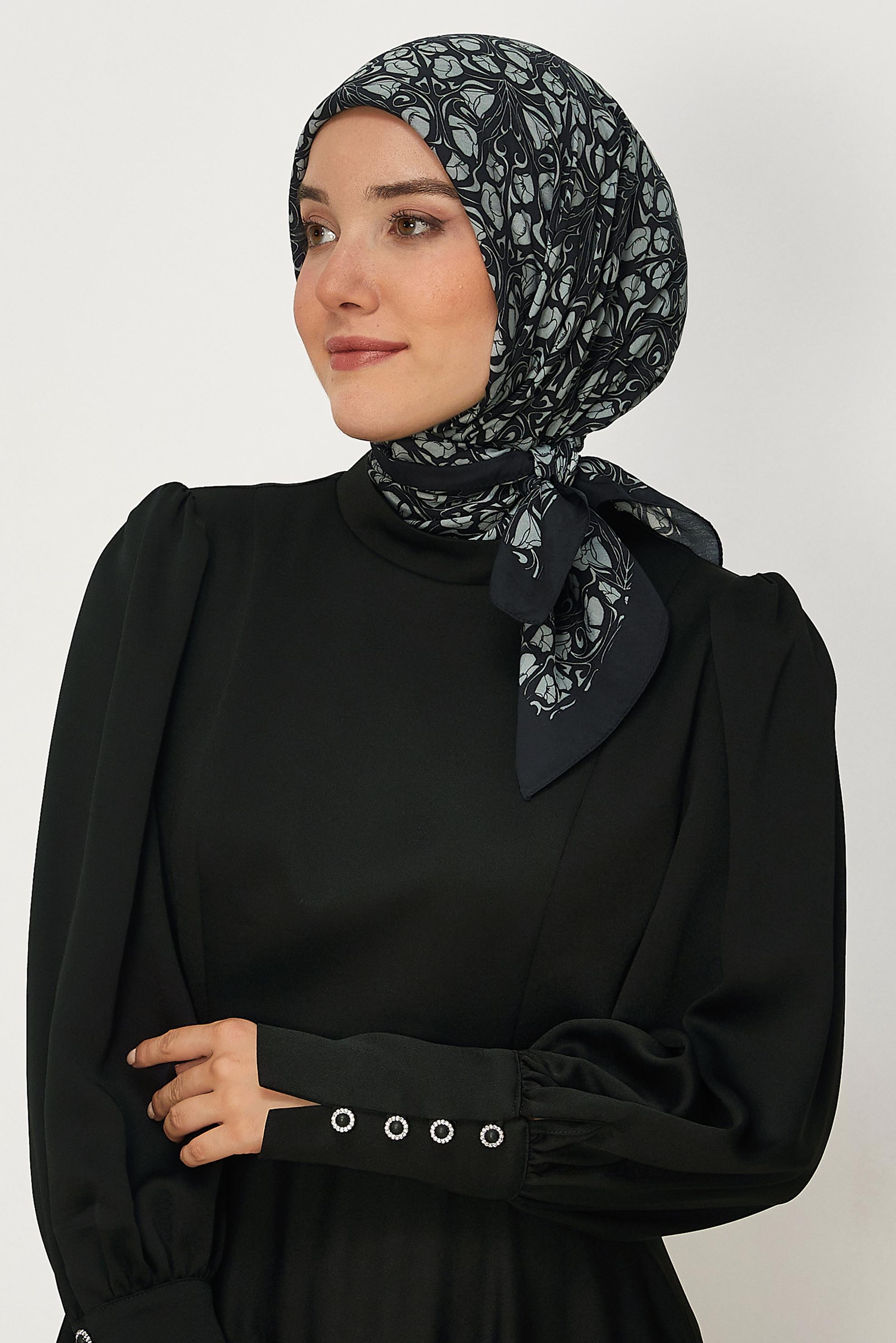 Tesettür giyim KAHVE ALVİNA VİSKON EŞARP 8650