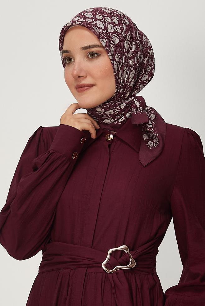 Vêtements hijab BRUN ÉCHARPE ALVINA EN VISCOSE 8650 - ALVİNA