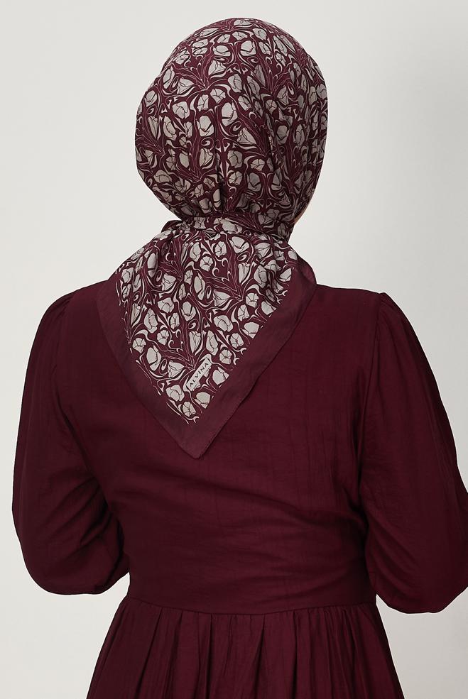 Vêtements hijab BRUN ÉCHARPE ALVINA EN VISCOSE 8650 - ALVİNA
