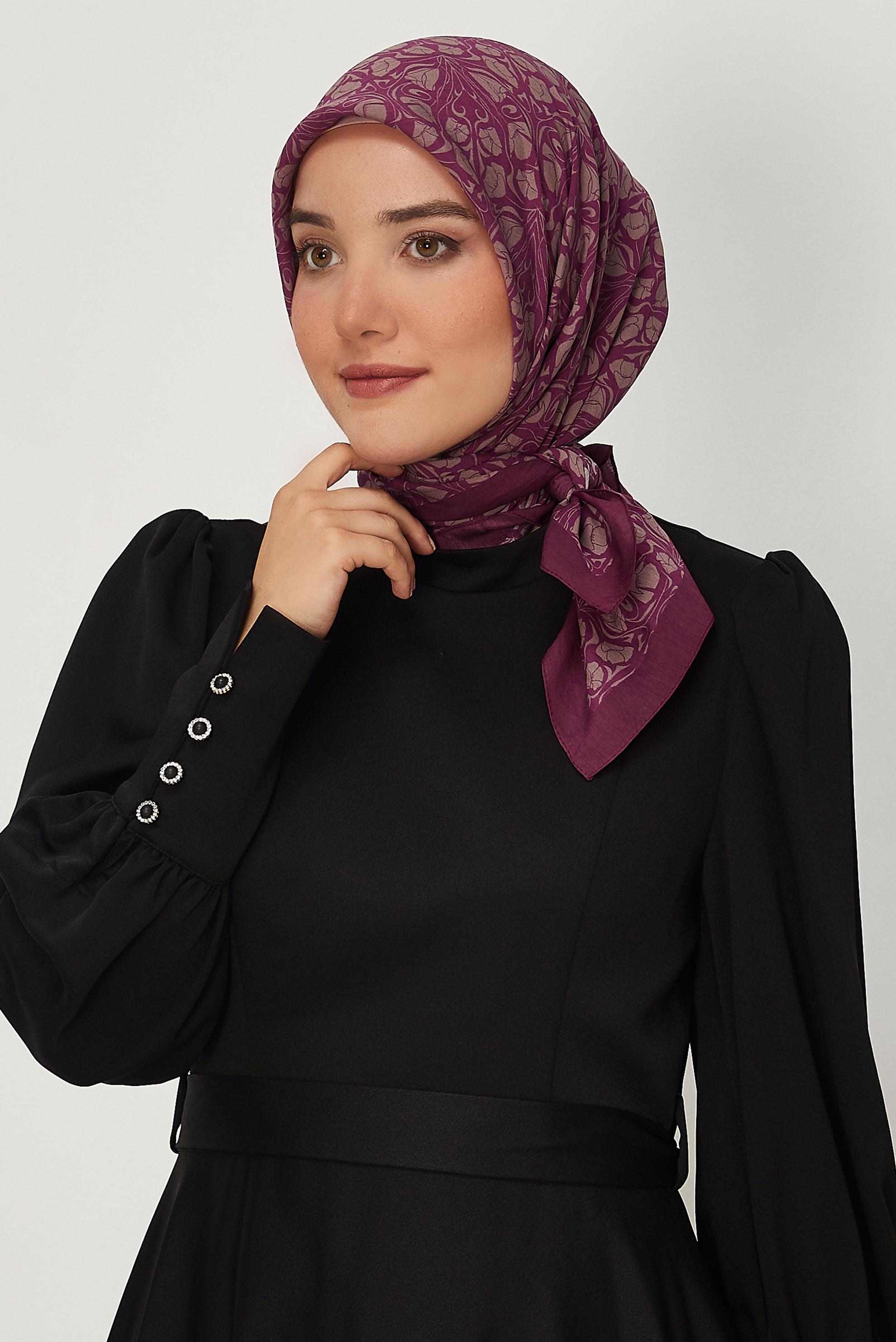 Vêtements hijab BRUN ÉCHARPE ALVINA EN VISCOSE 8650