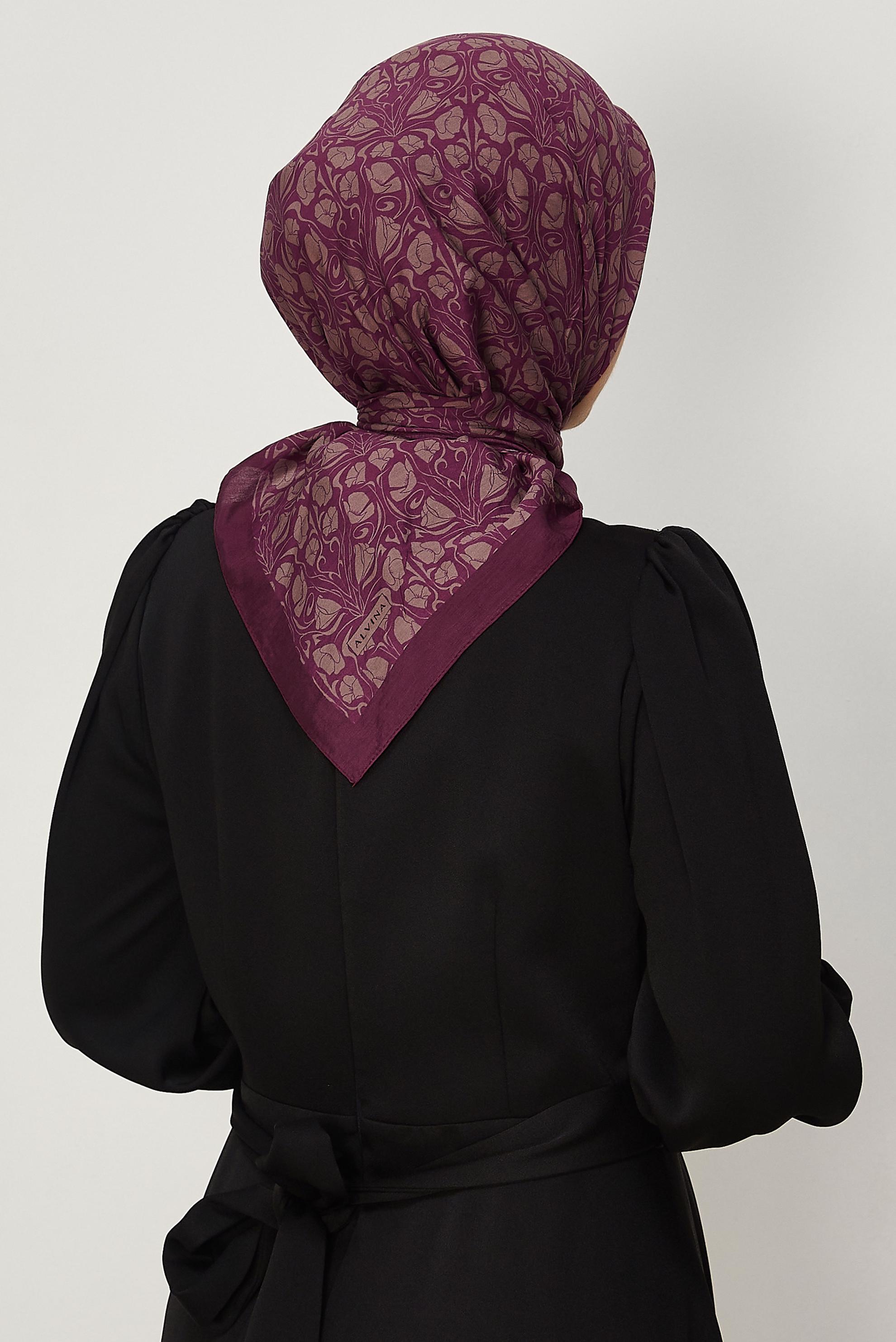 Vêtements hijab BRUN ÉCHARPE ALVINA EN VISCOSE 8650
