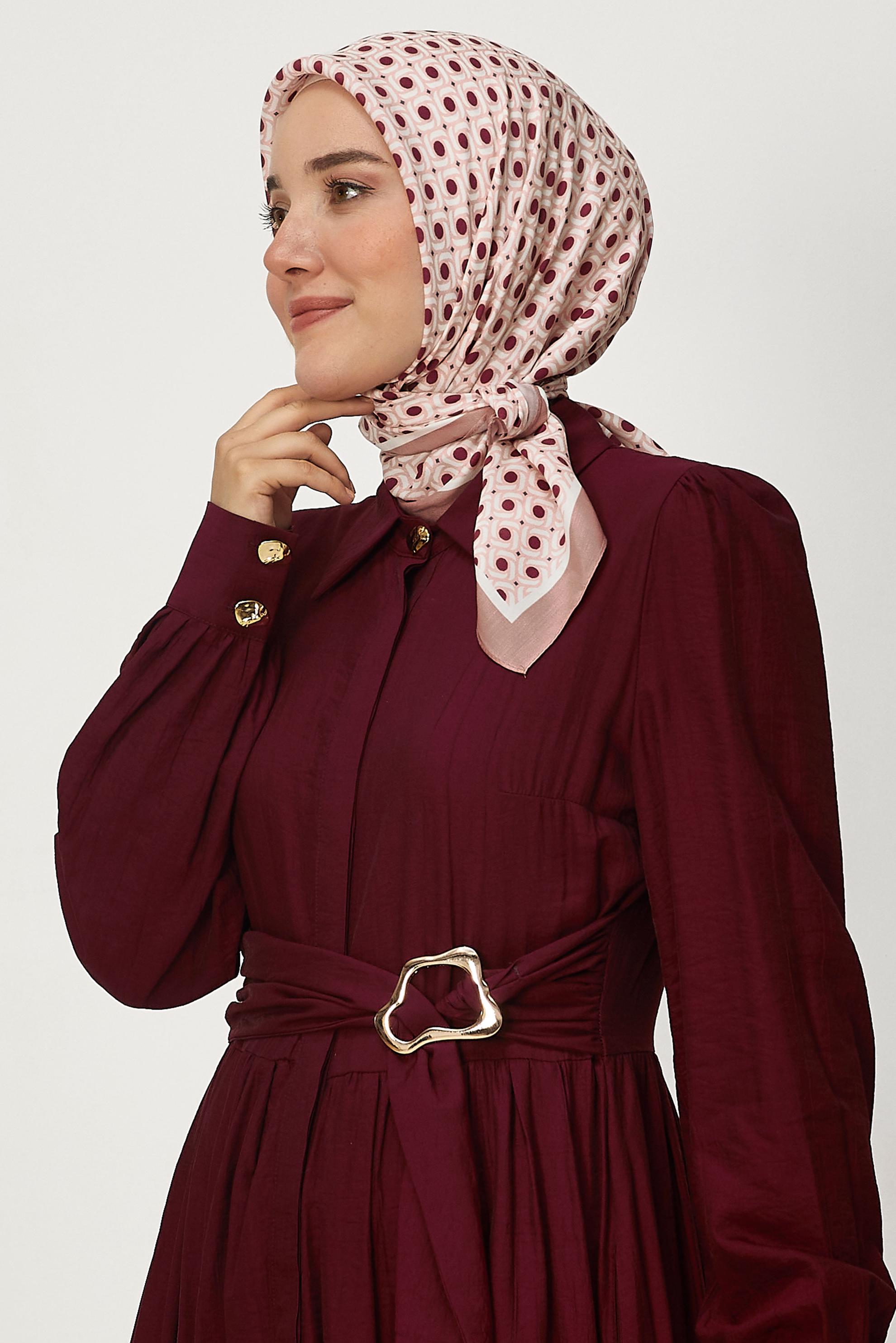 Vêtements hijab POUDRE 8655 ALVİNA FLOŞ EŞARP (NRL)