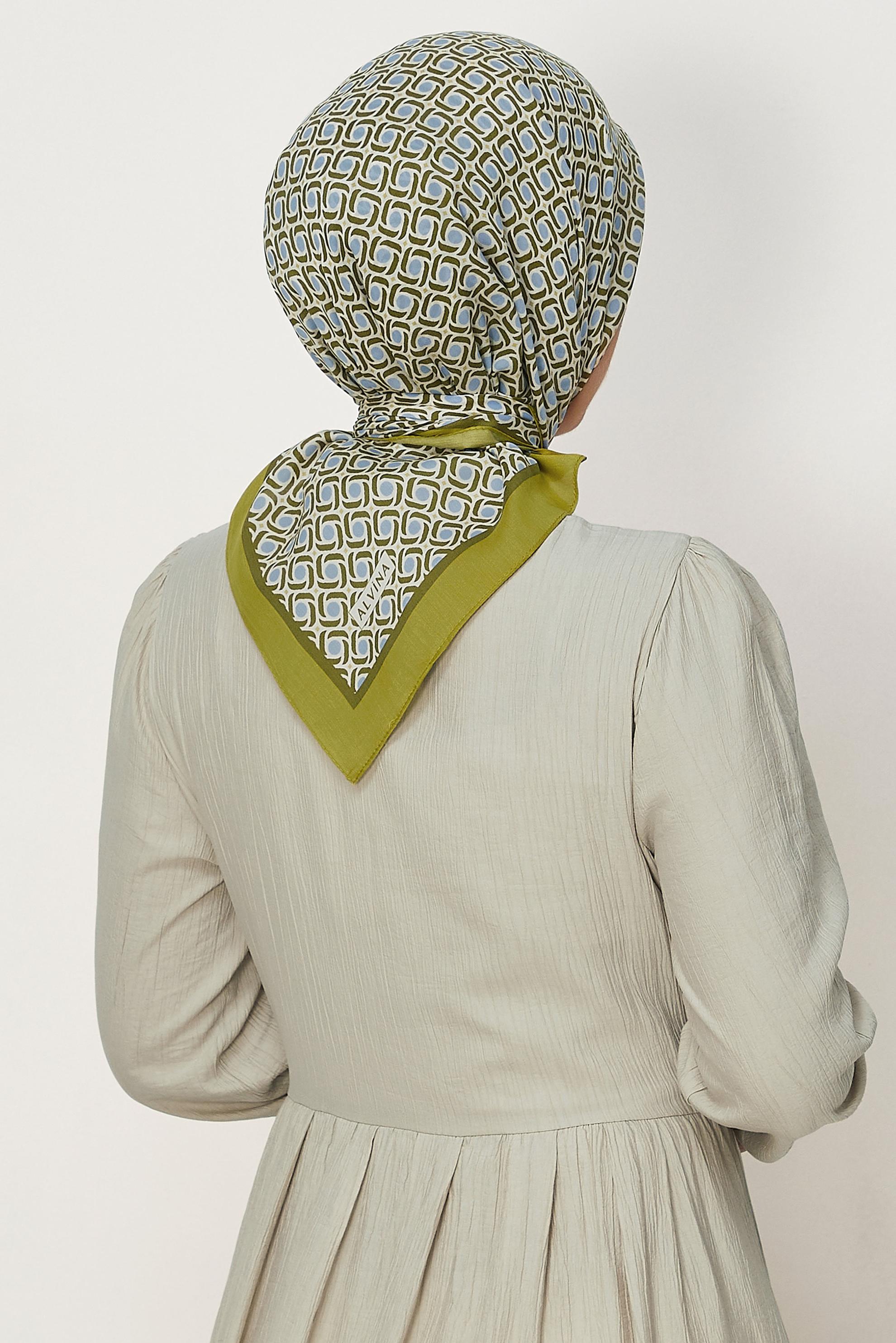 Vêtements hijab BRUN ALVINA ÉCHARPE À MOTIFS 8655