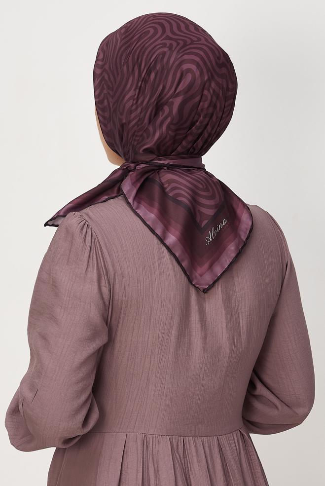 Vêtements hijab ROSE ALVINA ÉCHARPE À MOTIFS 8670 - ALVİNA