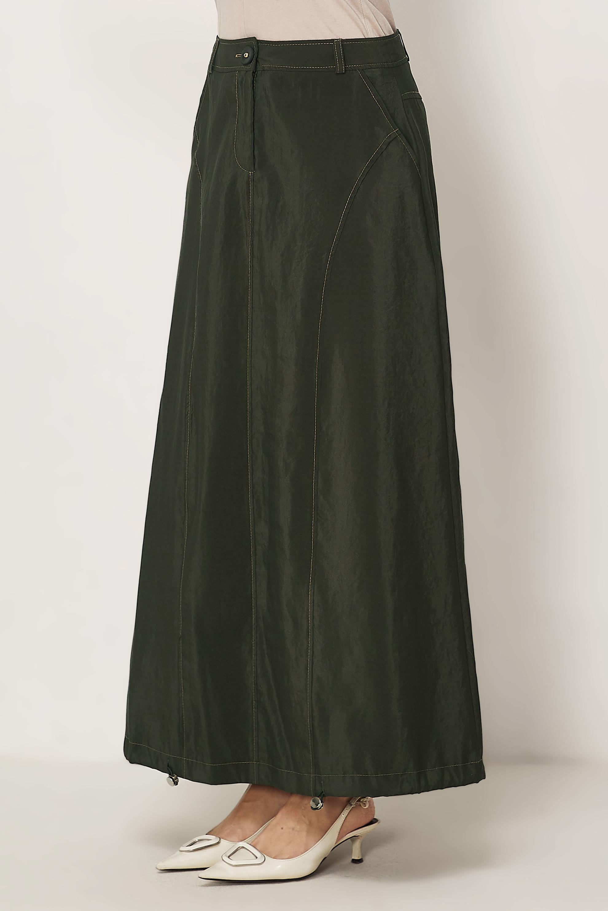 Hijab-Kleidung KHAKI FALLSCHIRMSTOFF ROCK 60750