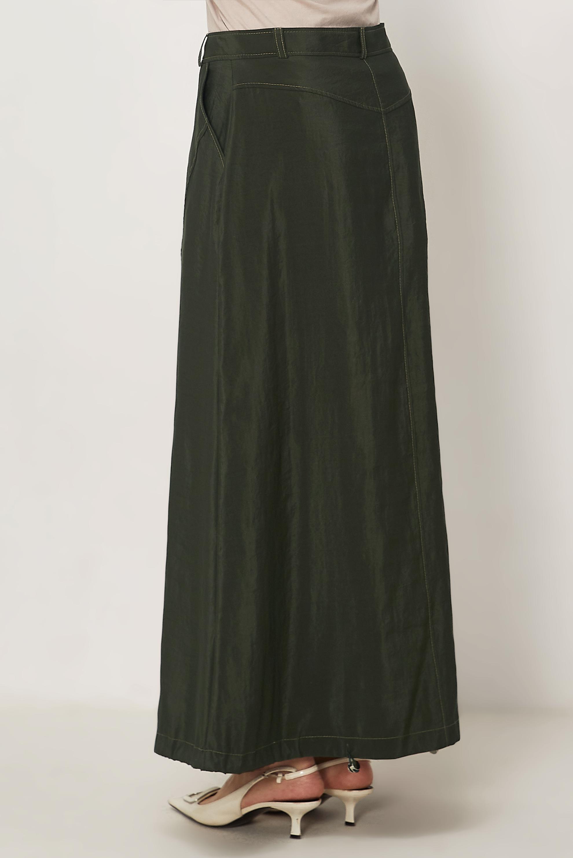 Hijab-Kleidung KHAKI FALLSCHIRMSTOFF ROCK 60750