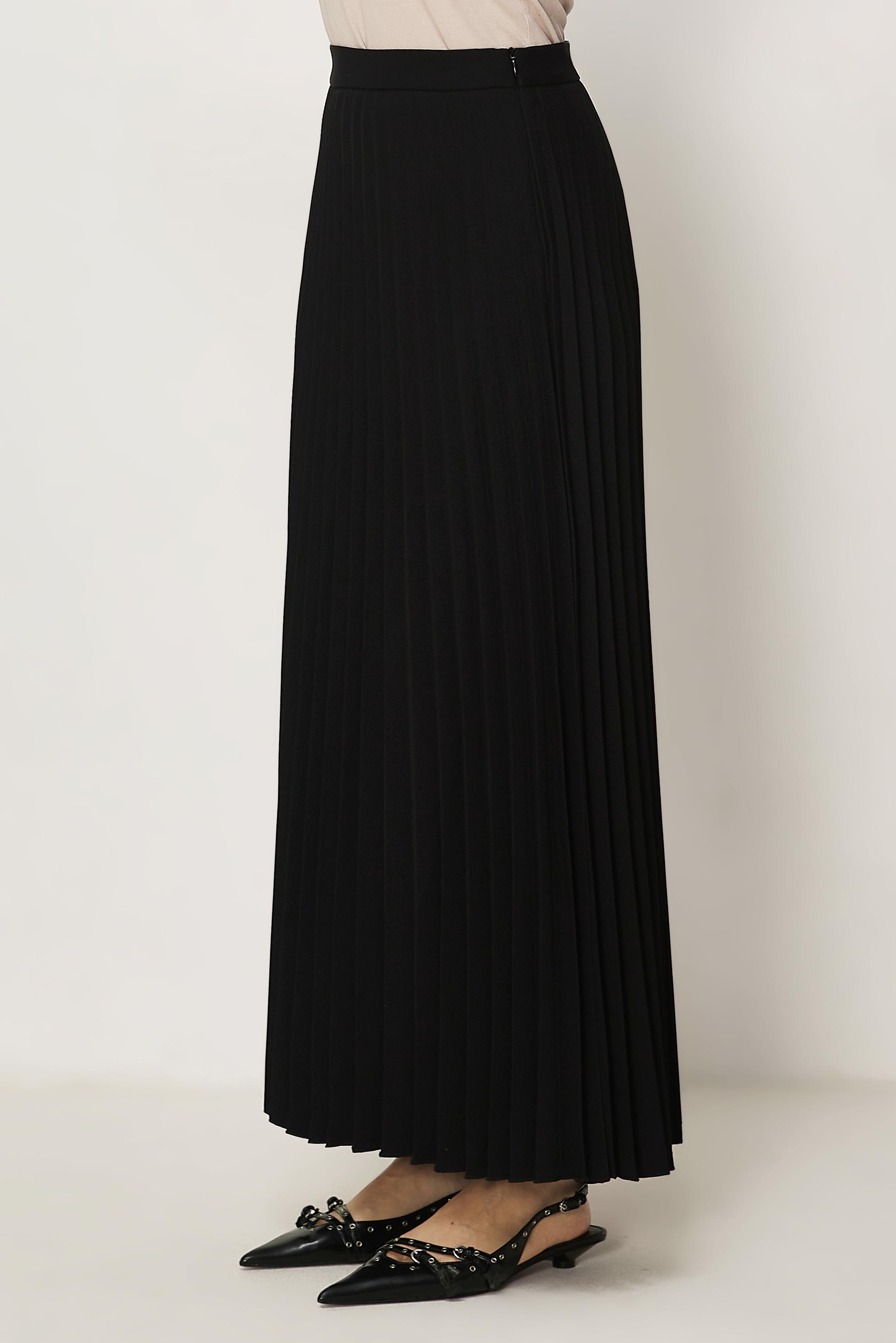 Hijab-Kleidung SCHWARZ FALTENROCK 60755