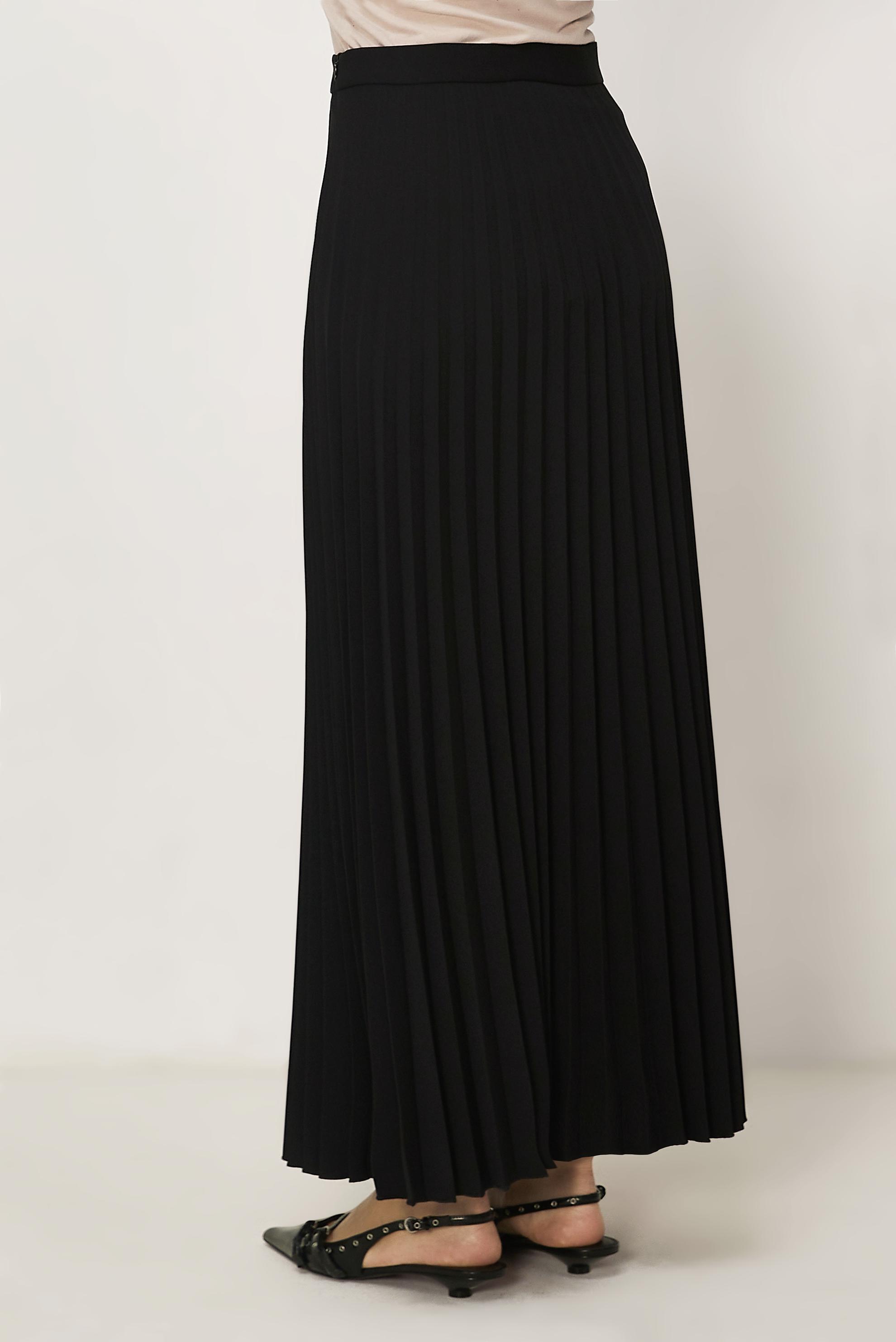 Hijab-Kleidung SCHWARZ FALTENROCK 60755