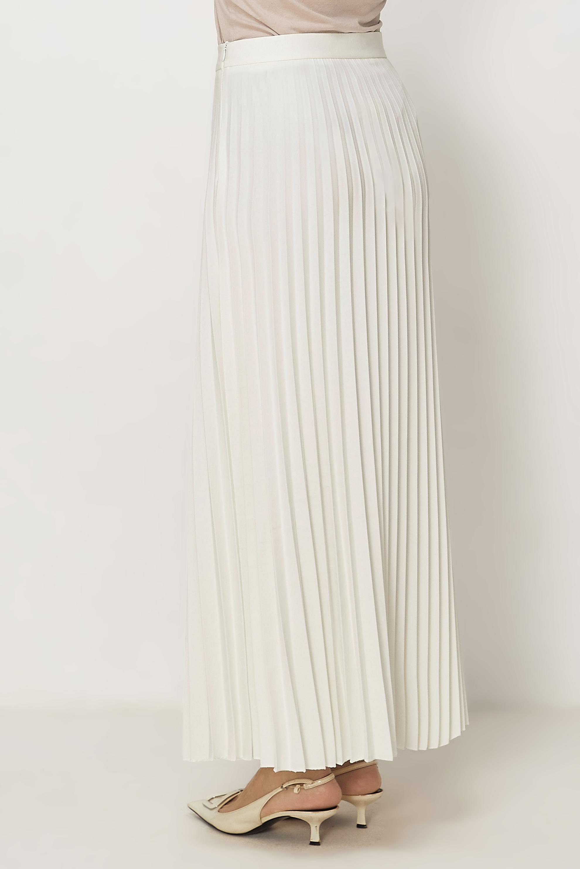 Hijab-Kleidung WEISS FALTENROCK 60755