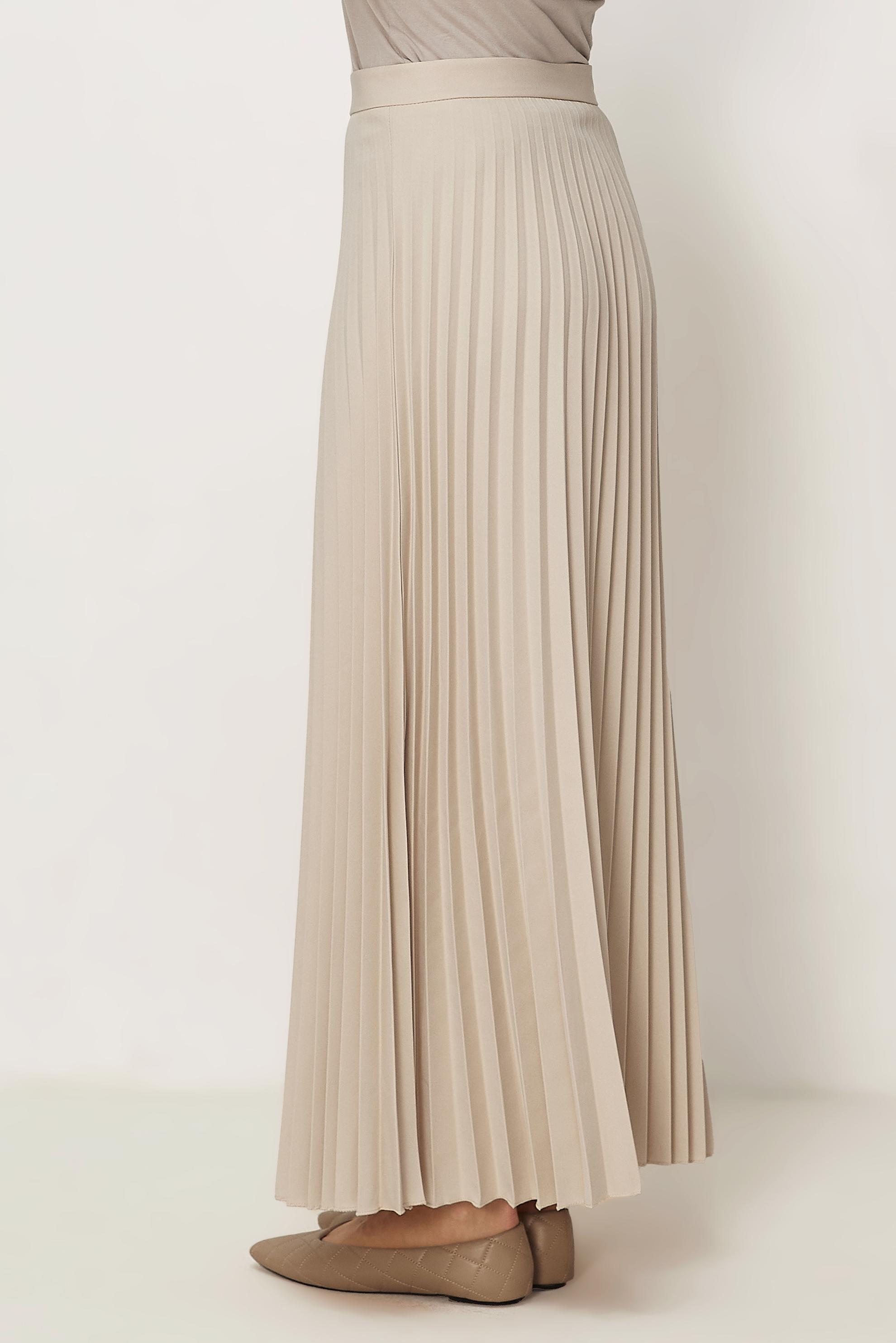 Hijab-Kleidung ECRU FALTENROCK 60755