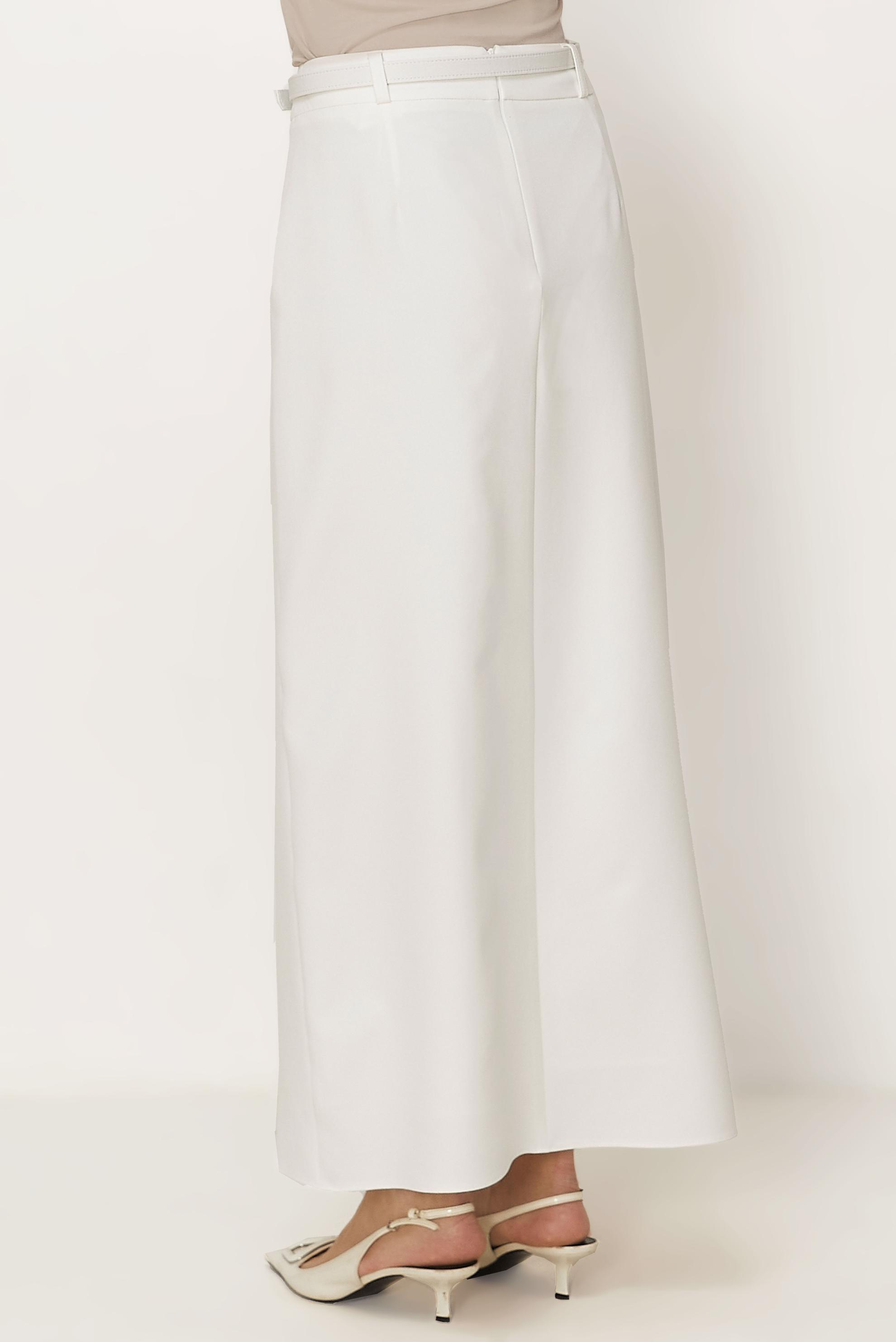 Hijab-Kleidung WEISS ROCK MIT GÜRTEL 60756