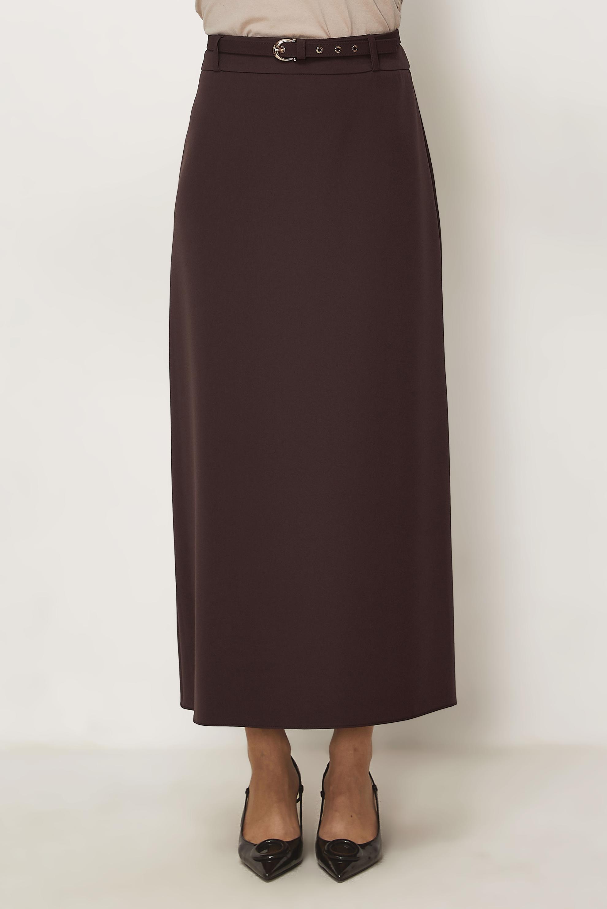 Hijab clothing BROWN BELTED SKIRT 60756