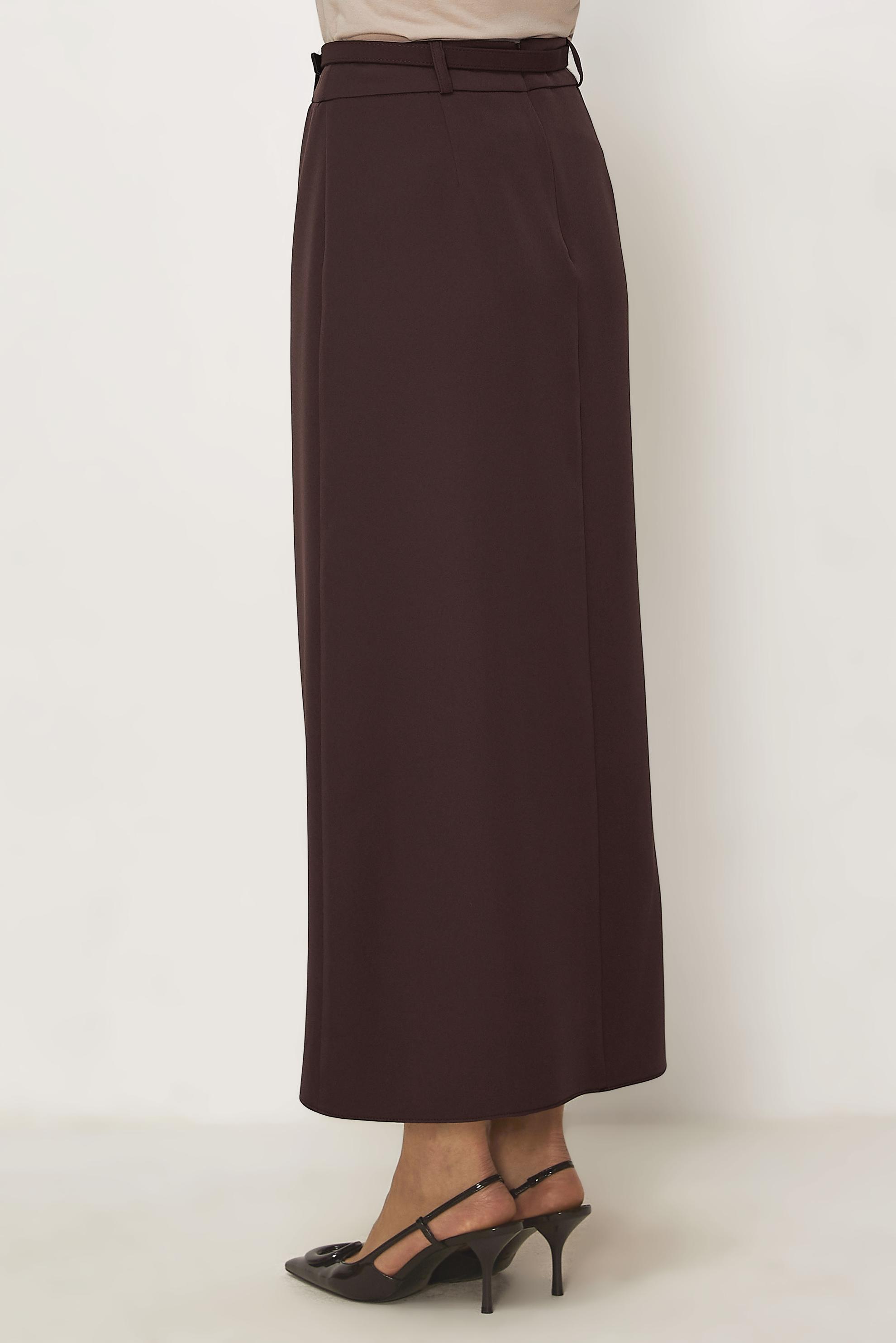 Hijab clothing BROWN BELTED SKIRT 60756