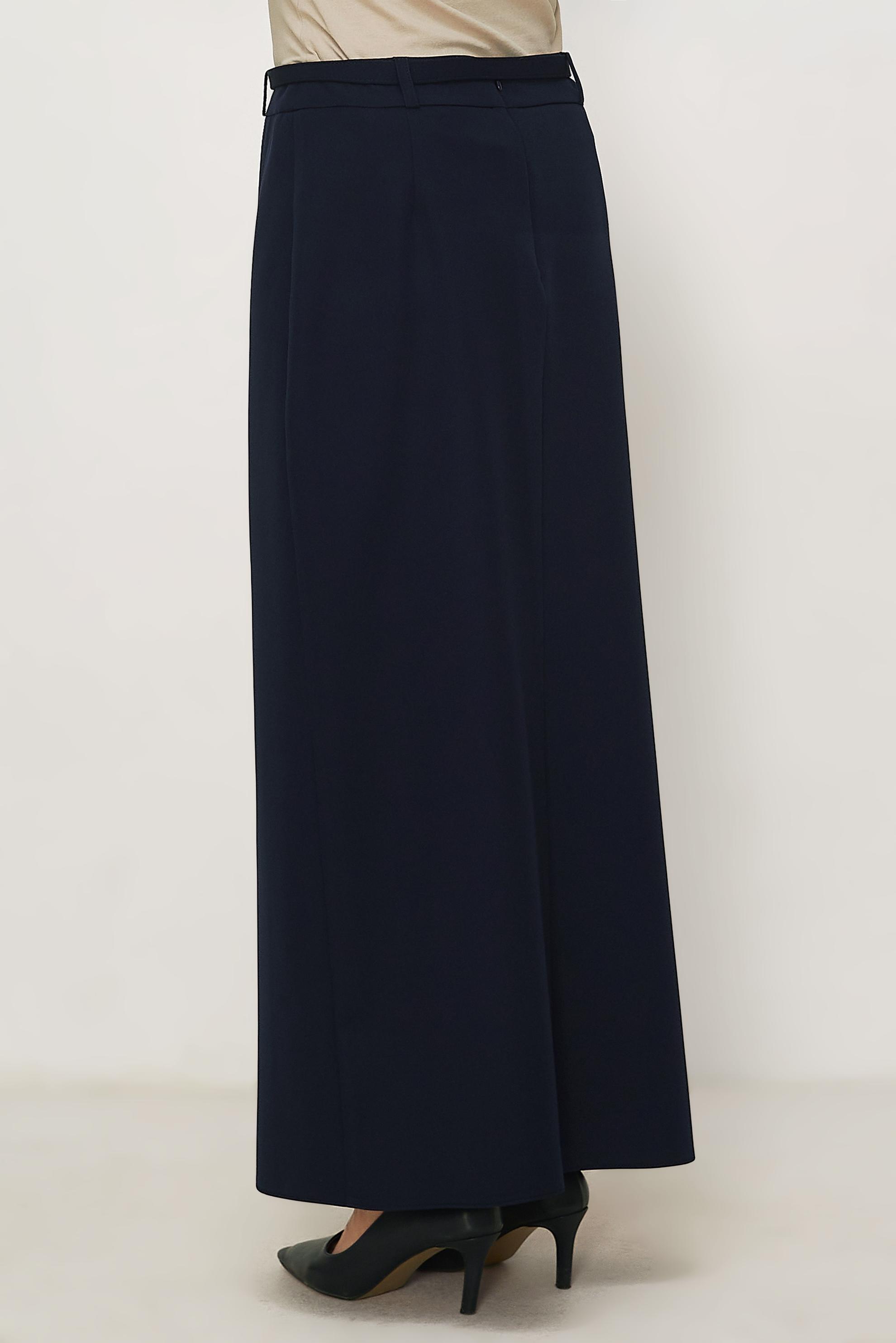 Hijab clothing NAVY BLUE BELTED SKIRT 60756