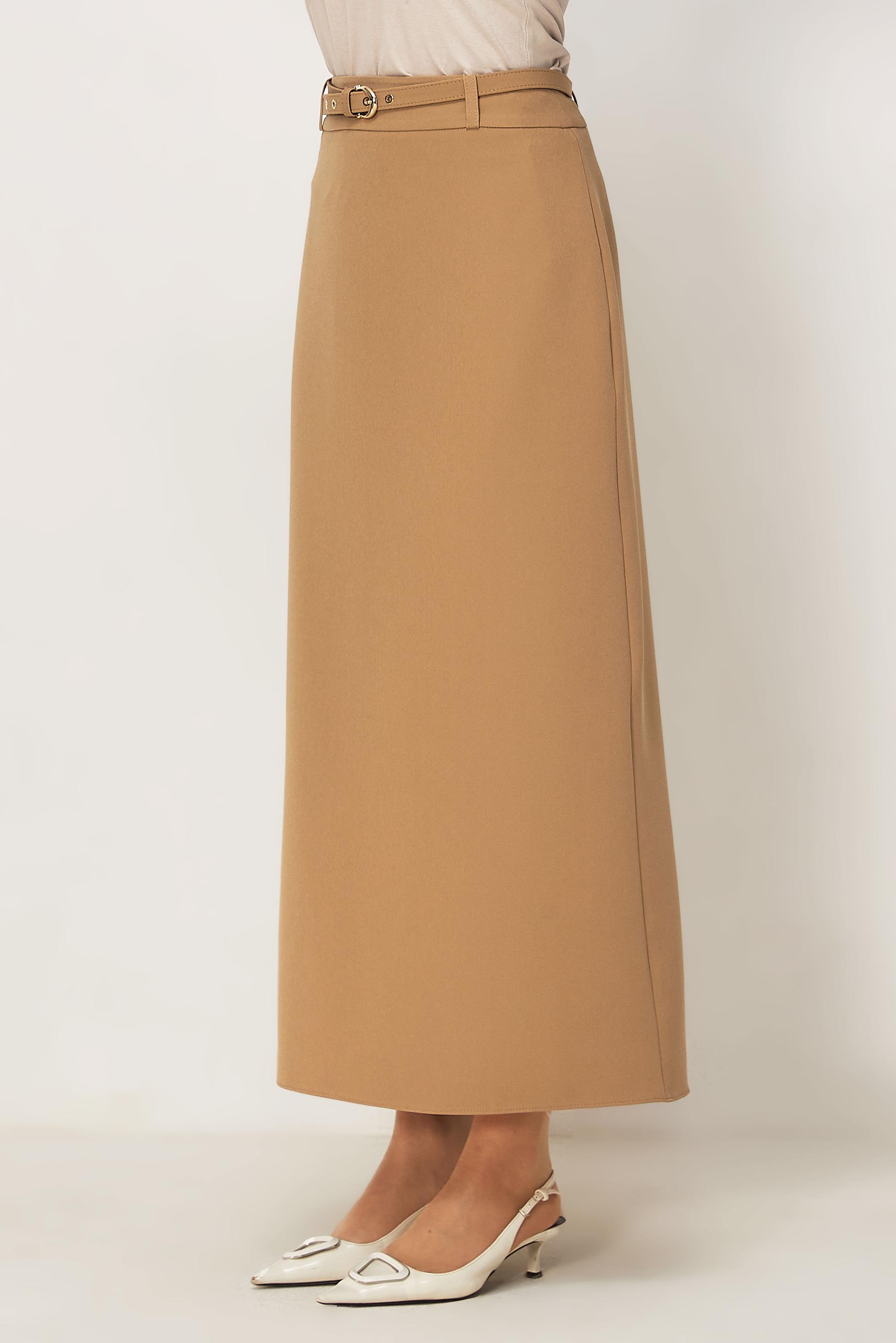 Vêtements hijab SABLE JUPE CEINTURÉE 60756