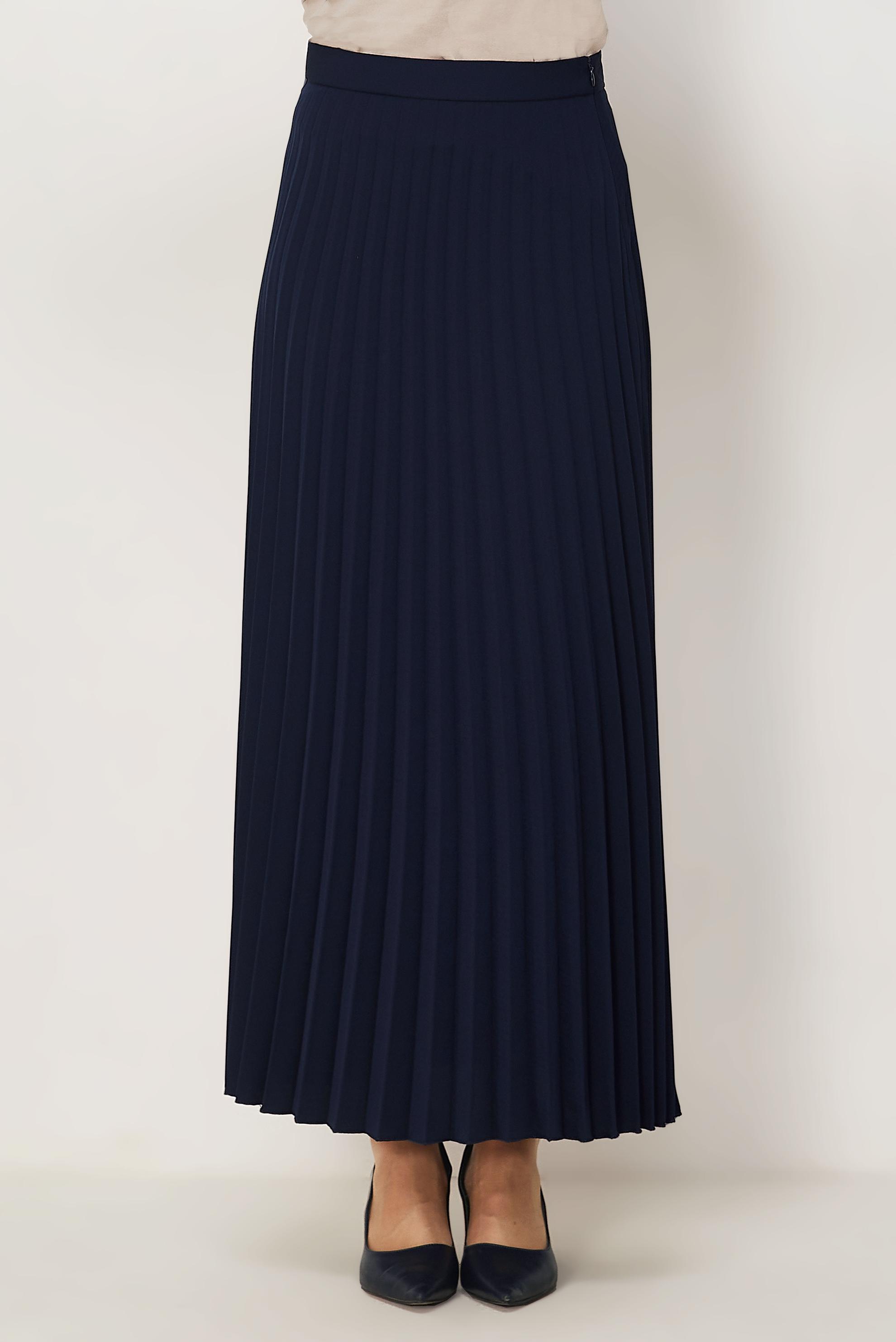 Hijab clothing NAVY BLUE PLEATED SKIRT 60761