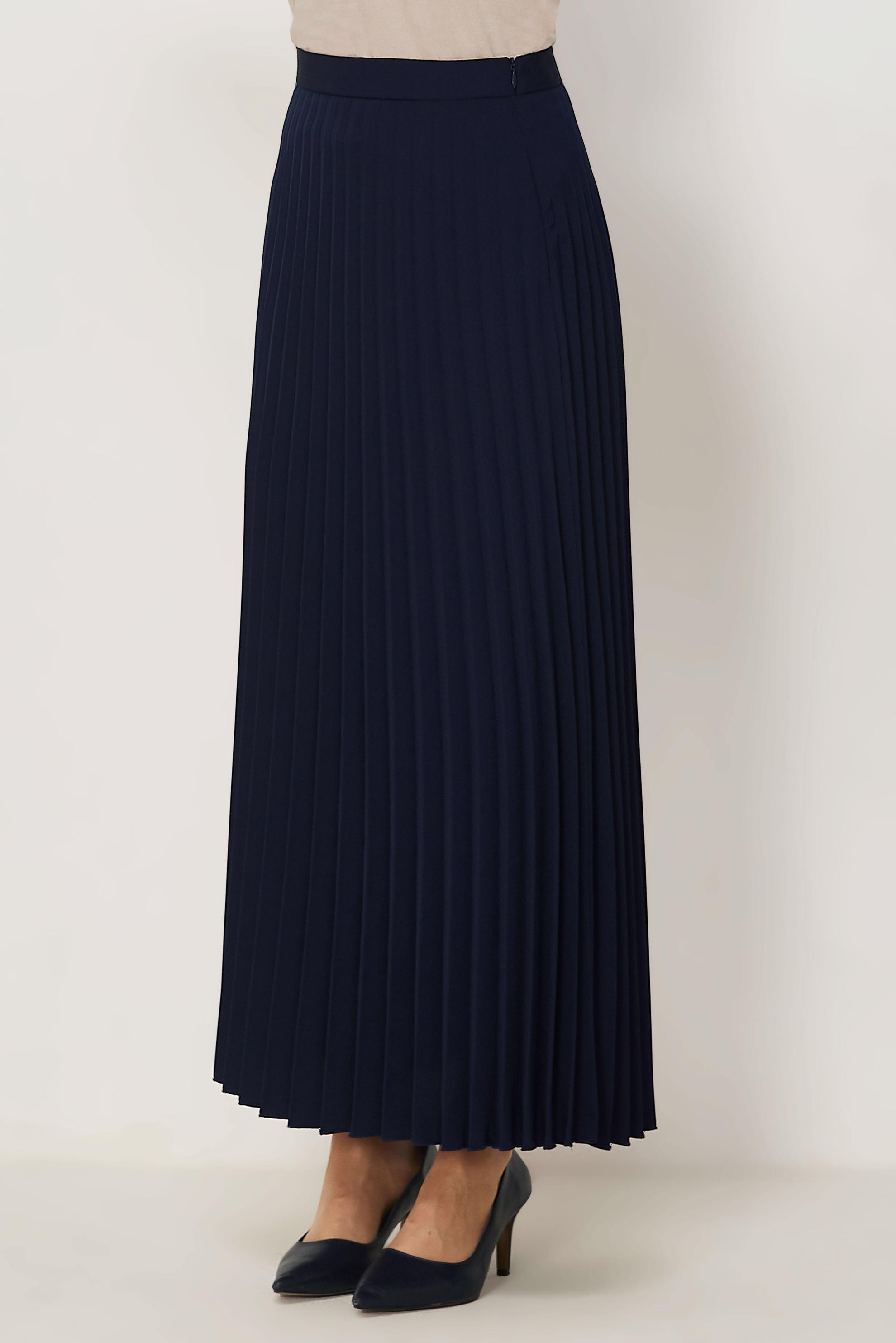 Hijab clothing NAVY BLUE PLEATED SKIRT 60761