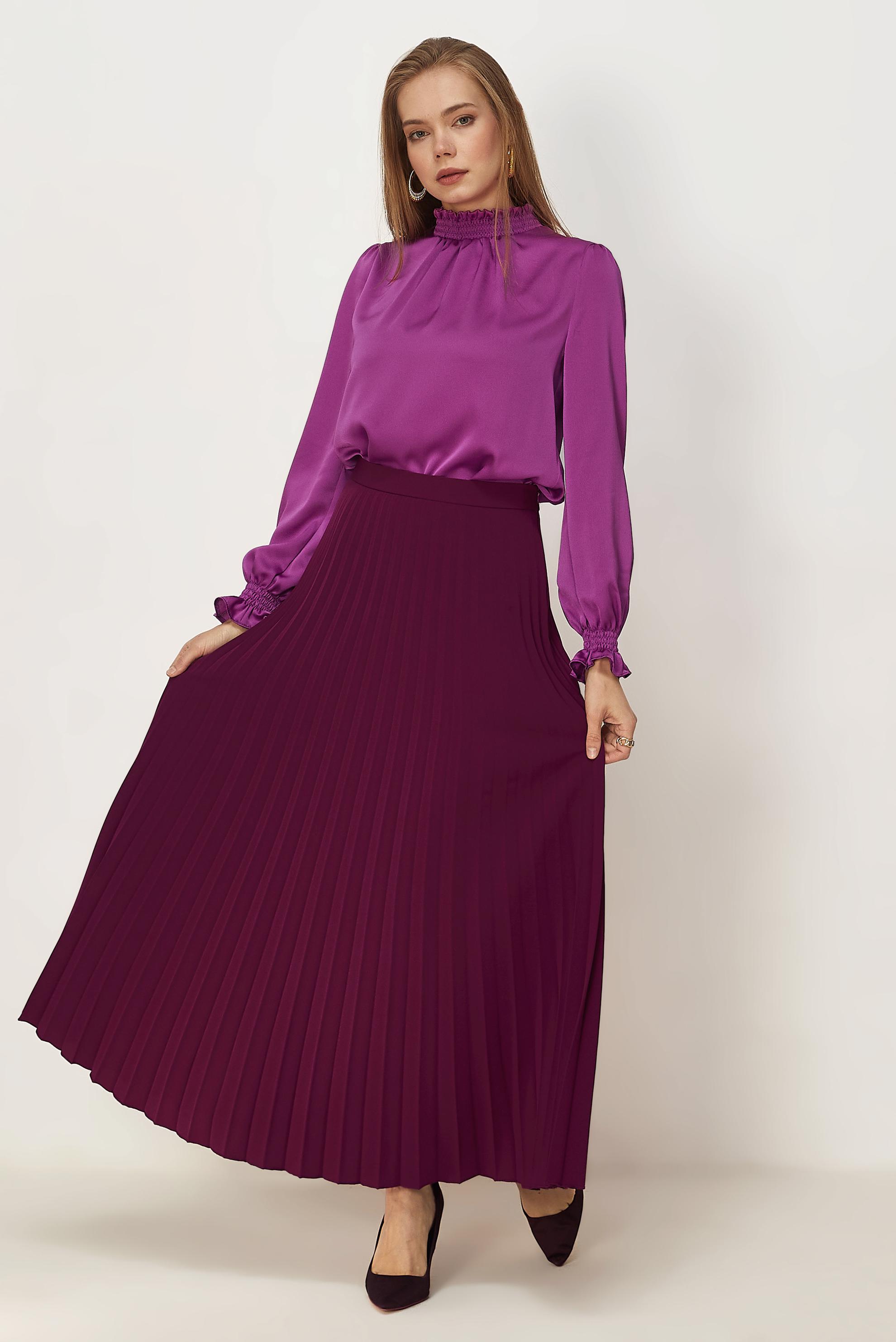 Vêtements hijab PRUNE JUPE PLISSÉE 60761