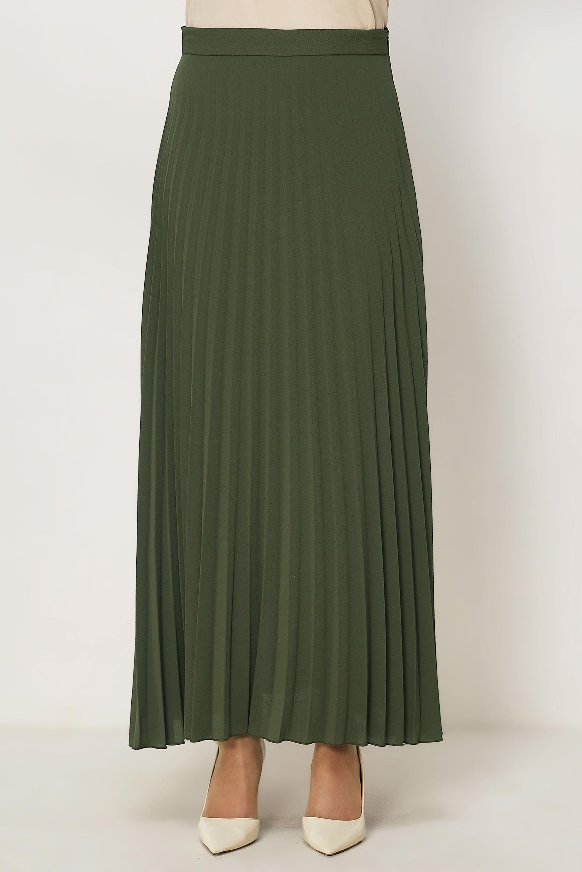 Vêtements hijab KAKI JUPE PLISSÉE 60762