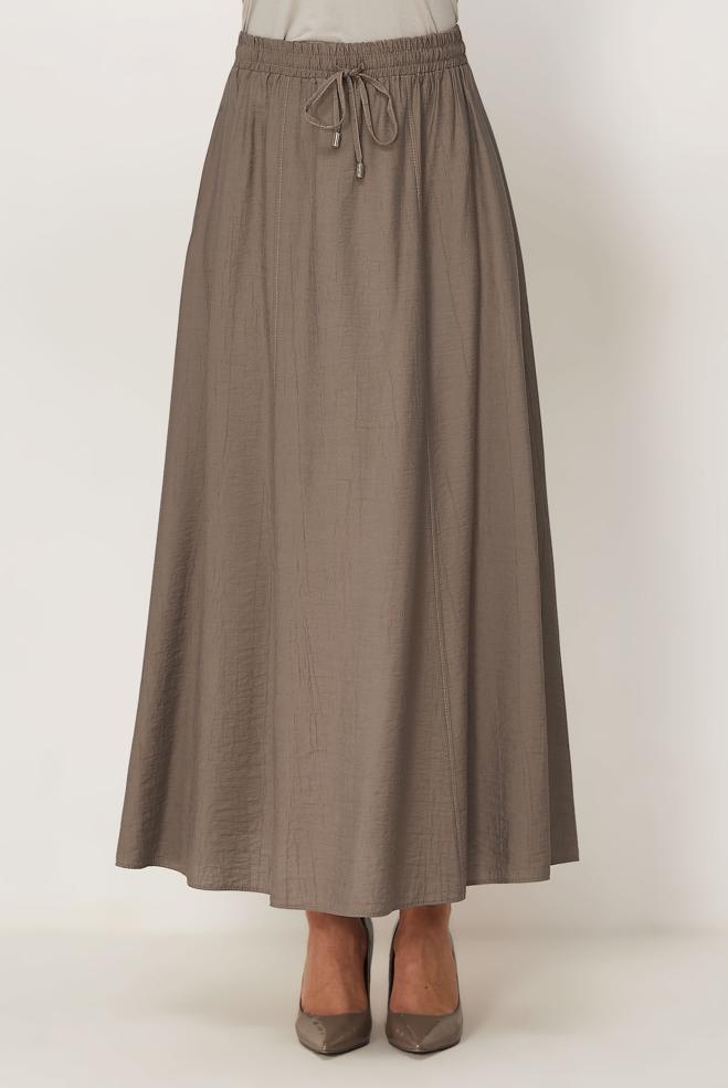 Vêtements hijab VISON JUPE TAILLE ÉLASTIQUE 60766 - ALVİNA