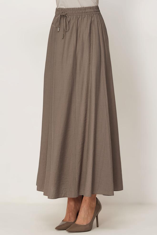 Vêtements hijab VISON JUPE TAILLE ÉLASTIQUE 60766 - ALVİNA