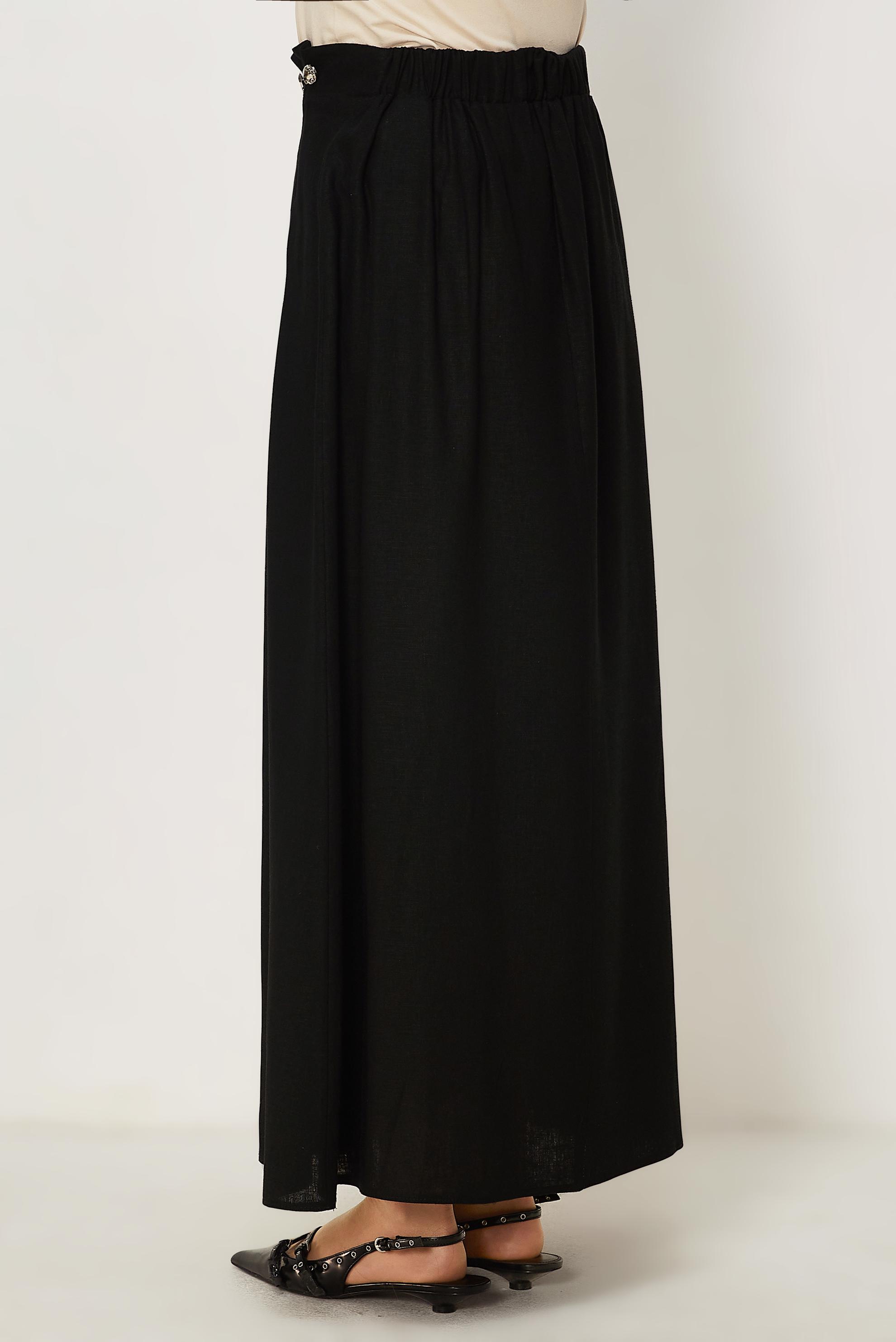 Hijab clothing BLACK 60776 ANKA KETEN ETEK 38-44 TEK40