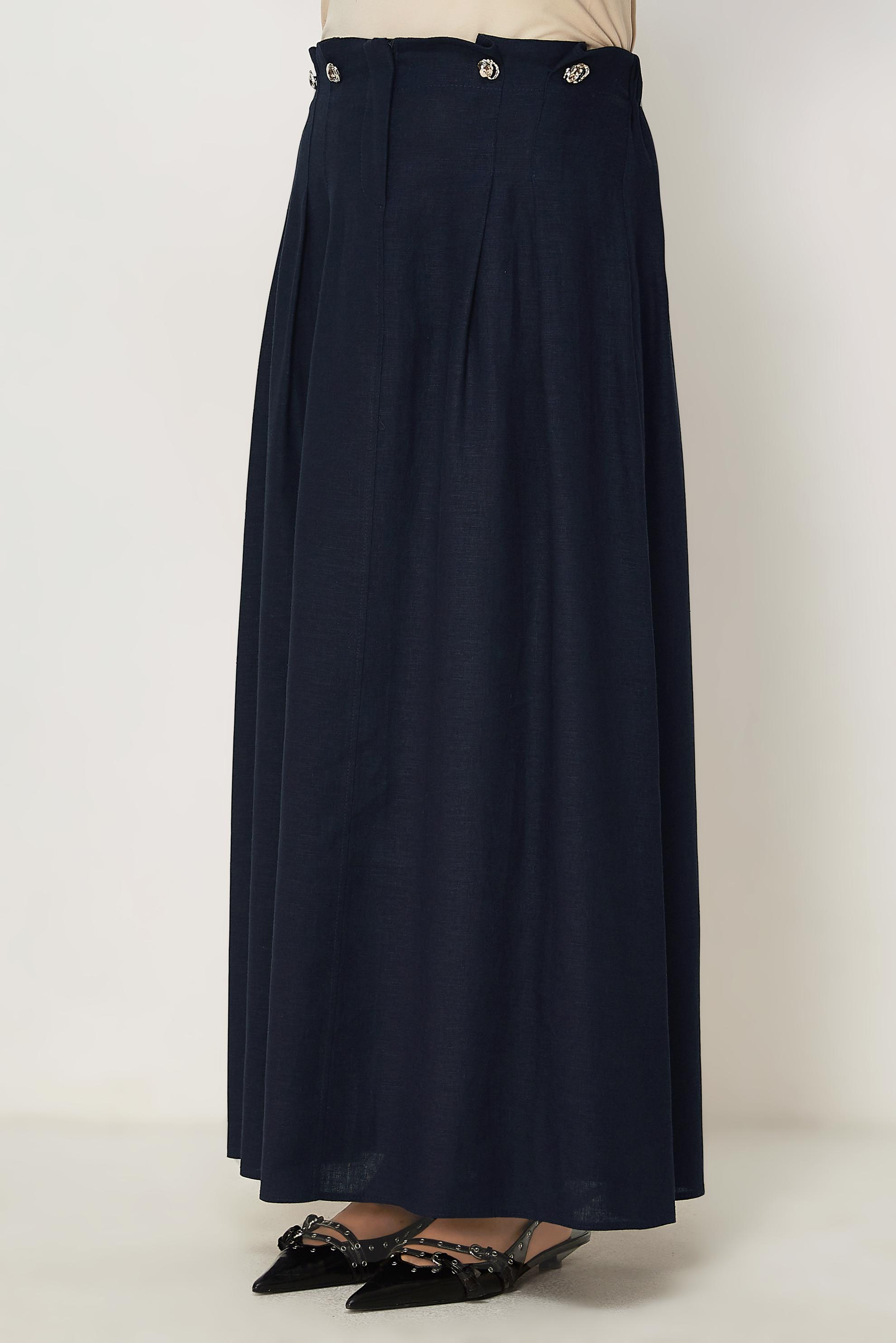 Hijab clothing NAVY BLUE 60776 ANKA KETEN ETEK 38-44 TEK40
