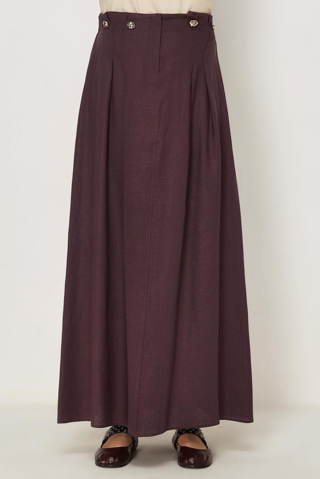 Hijab clothing CLARET RED 60776 ANKA KETEN ETEK 38-44 TEK40 - ALVİNA