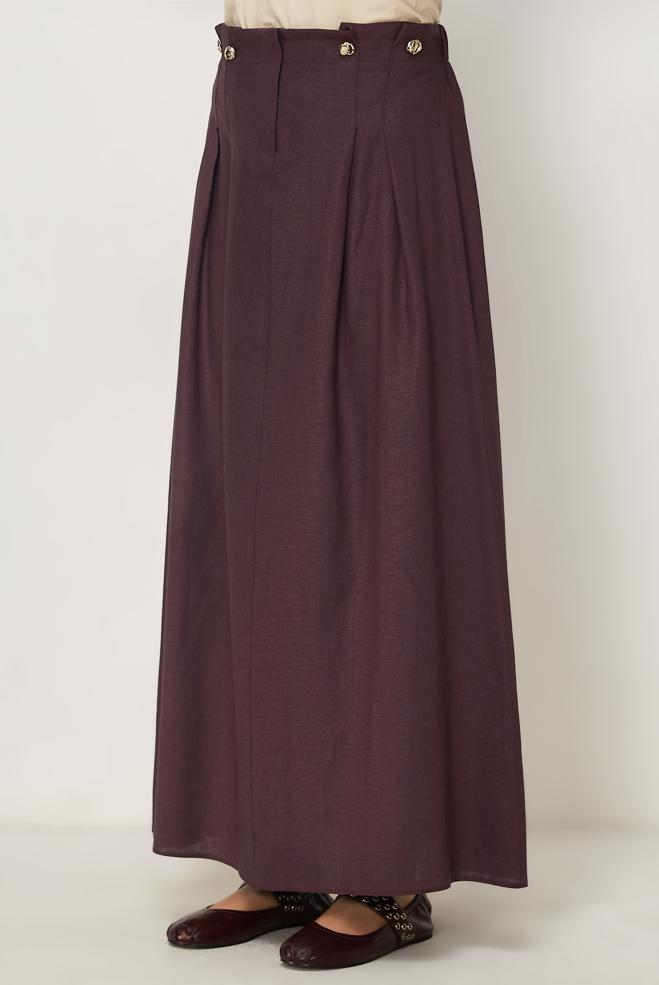 Hijab clothing CLARET RED 60776 ANKA KETEN ETEK 38-44 TEK40 - ALVİNA