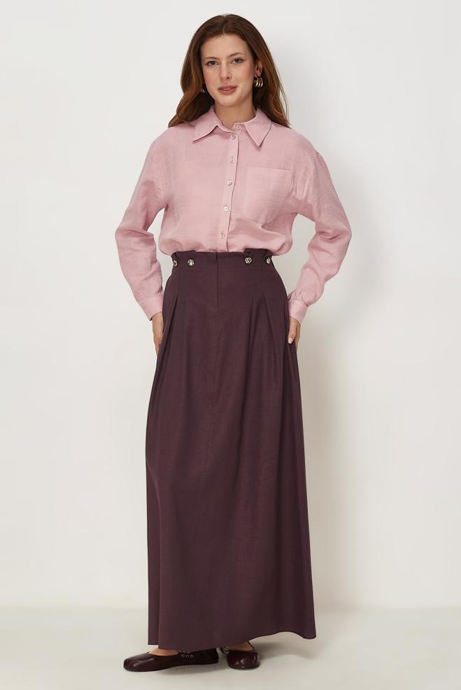 Hijab clothing CLARET RED 60776 ANKA KETEN ETEK 38-44 TEK40 - ALVİNA