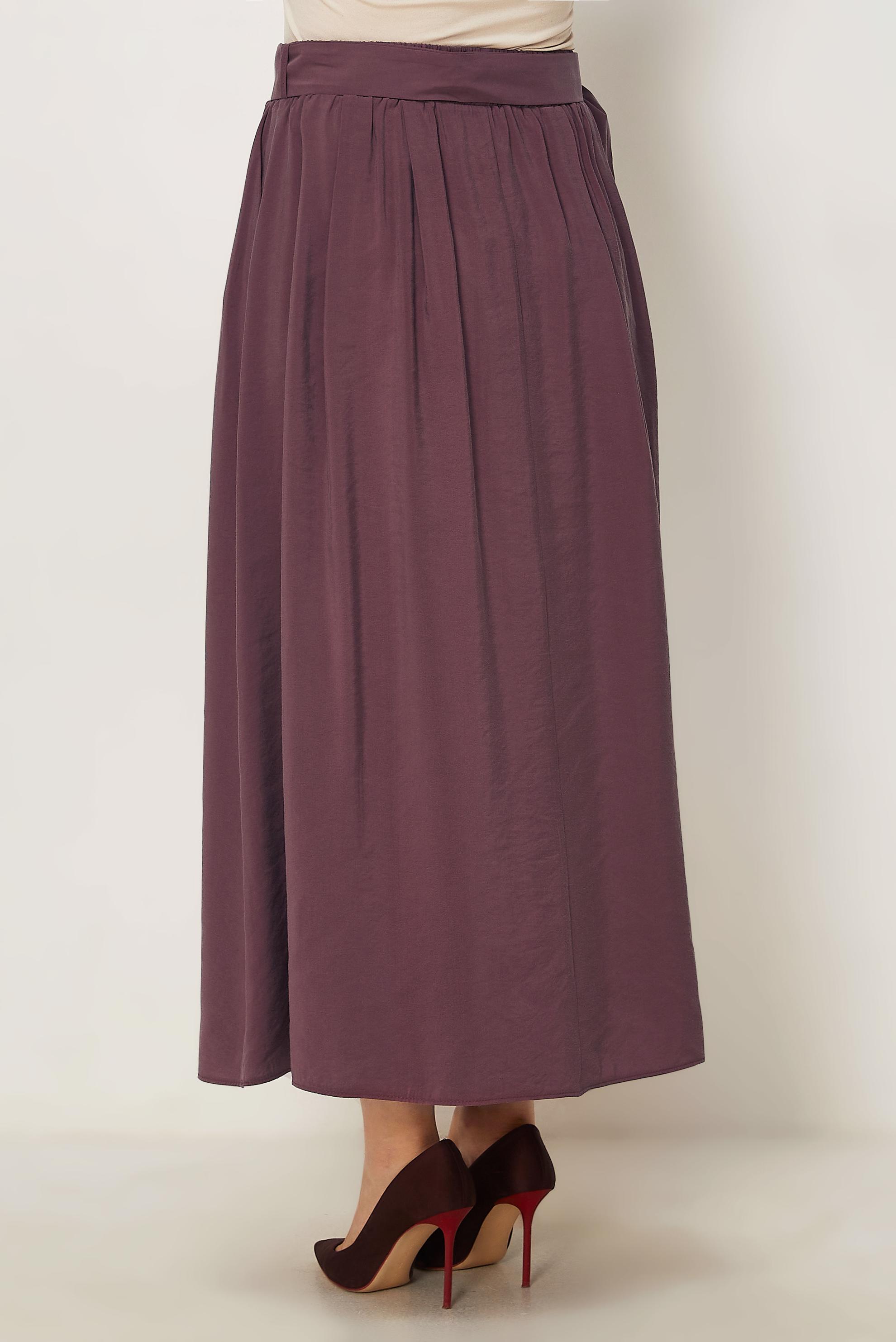 Vêtements hijab BRUN JUPE CEINTURÉE 60779