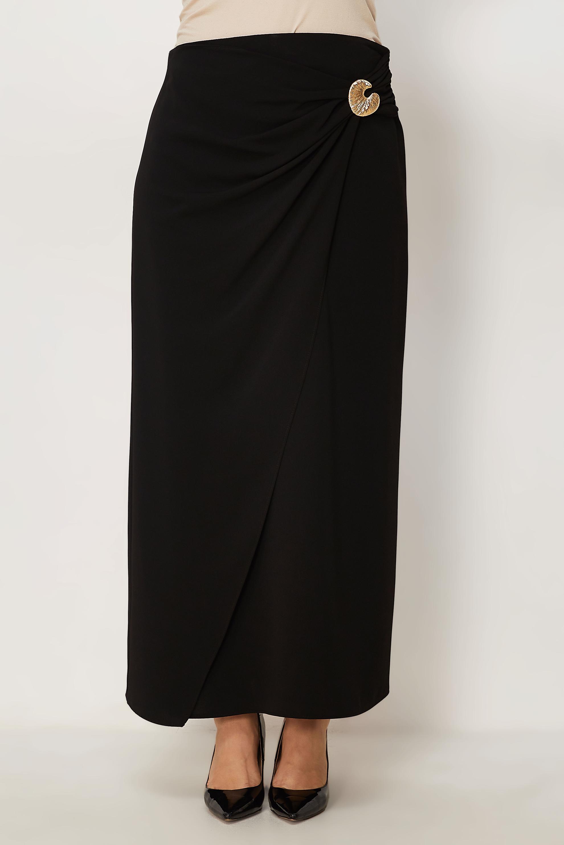Tesettür giyim SİYAH 60780 FARAH ETEK 40-48 TEK38