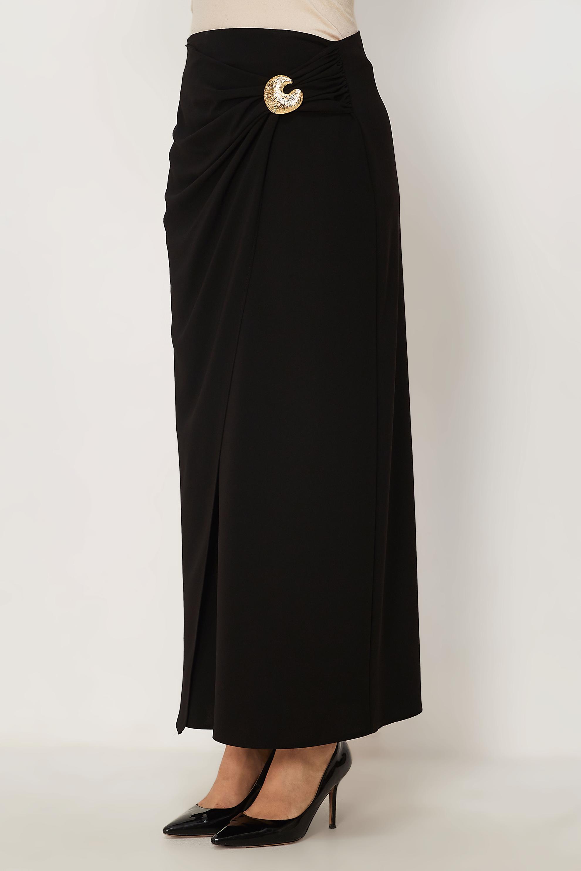 Tesettür giyim SİYAH 60780 FARAH ETEK 40-48 TEK38