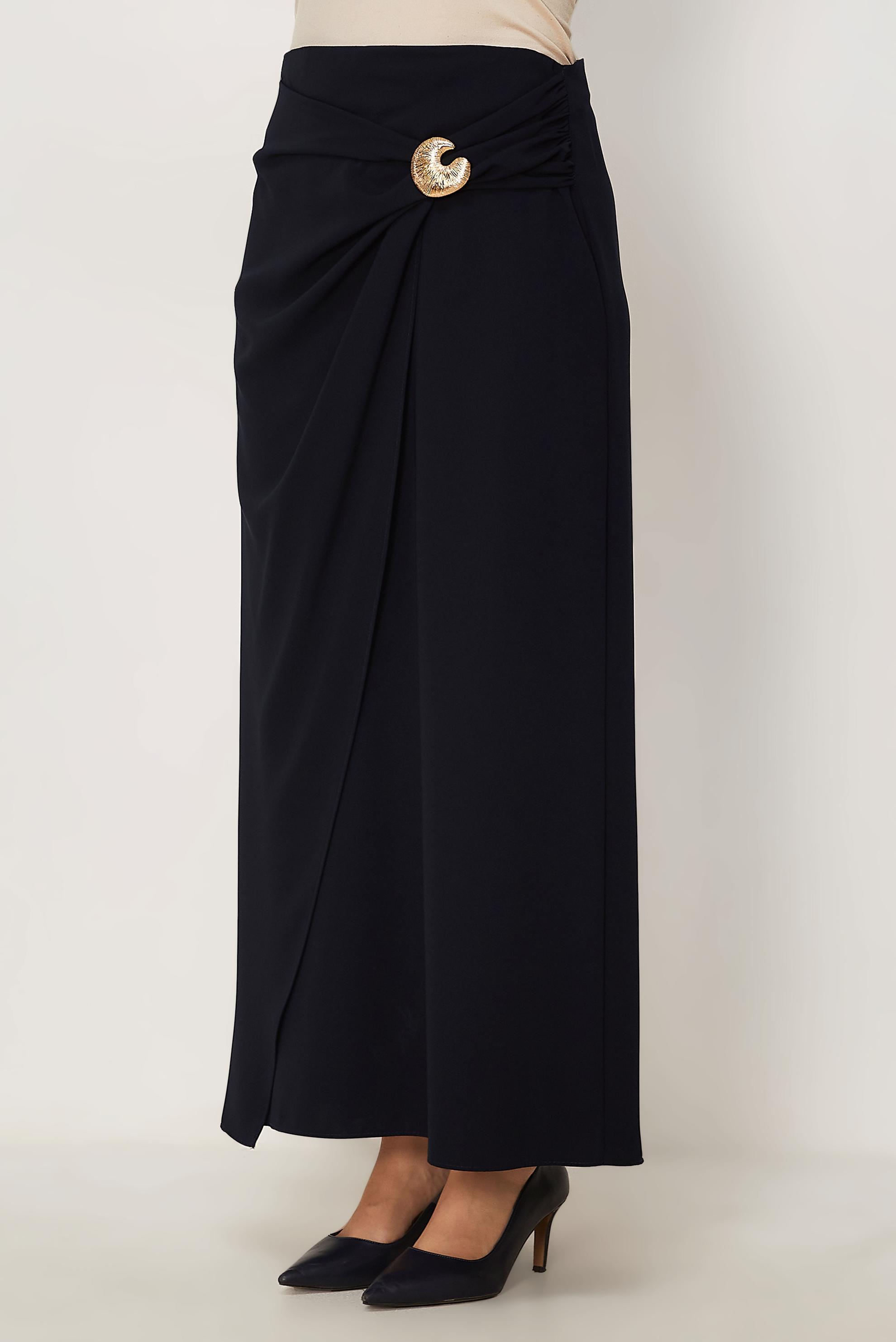 Tesettür giyim LACİVERT 60780 FARAH ETEK 40-48 TEK38