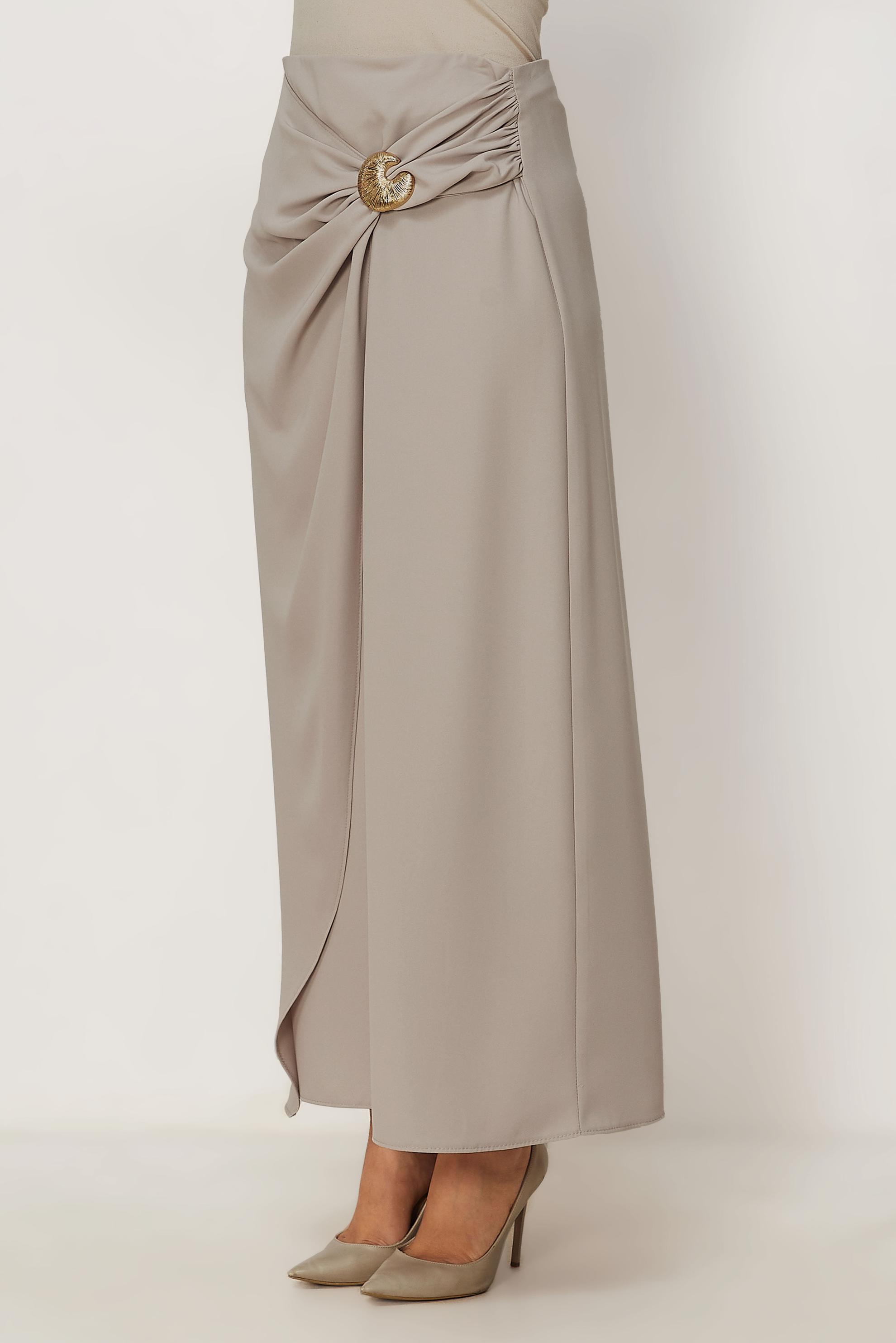 Tesettür giyim BEJ 60780 FARAH ETEK 40-48 TEK38