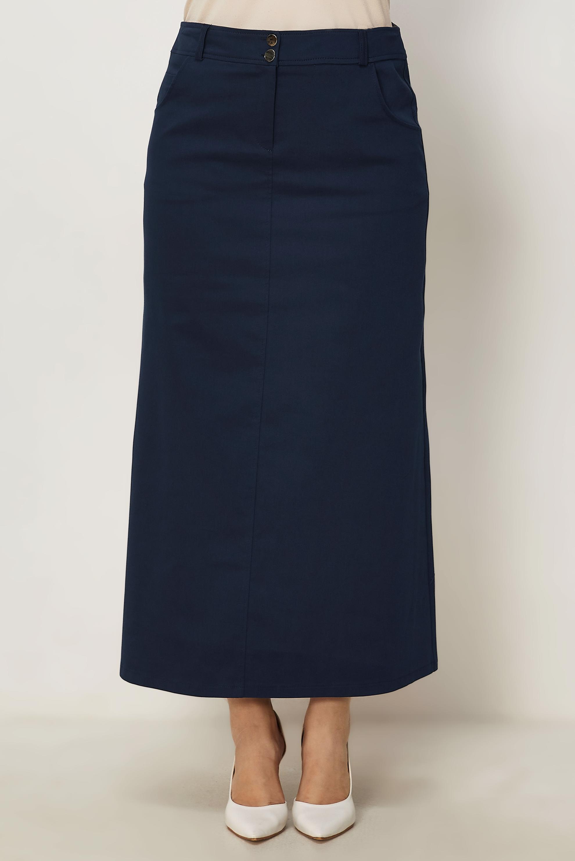 Vêtements hijab BLEU MARINE JUPE COUPE DROITE 60781