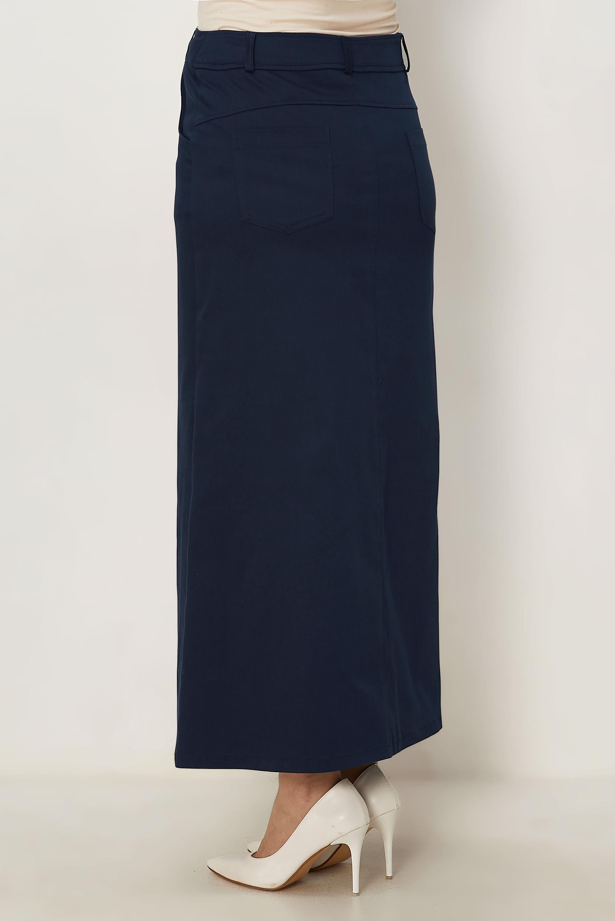 Vêtements hijab BLEU MARINE JUPE COUPE DROITE 60781