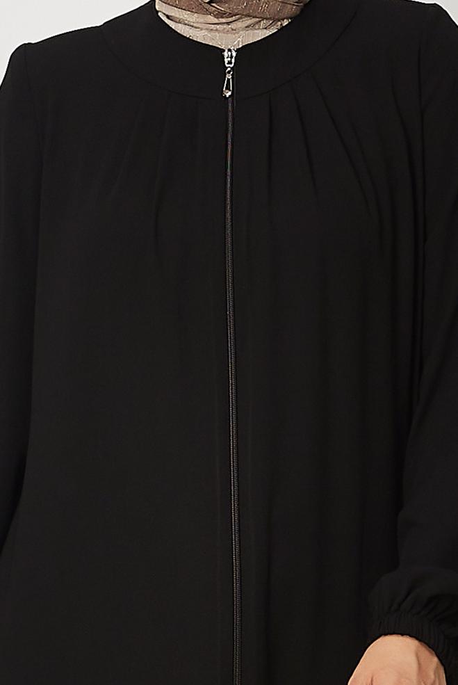 Tesettür giyim SİYAH 80156 RABİA FERACE 40-50 - ALVİNA