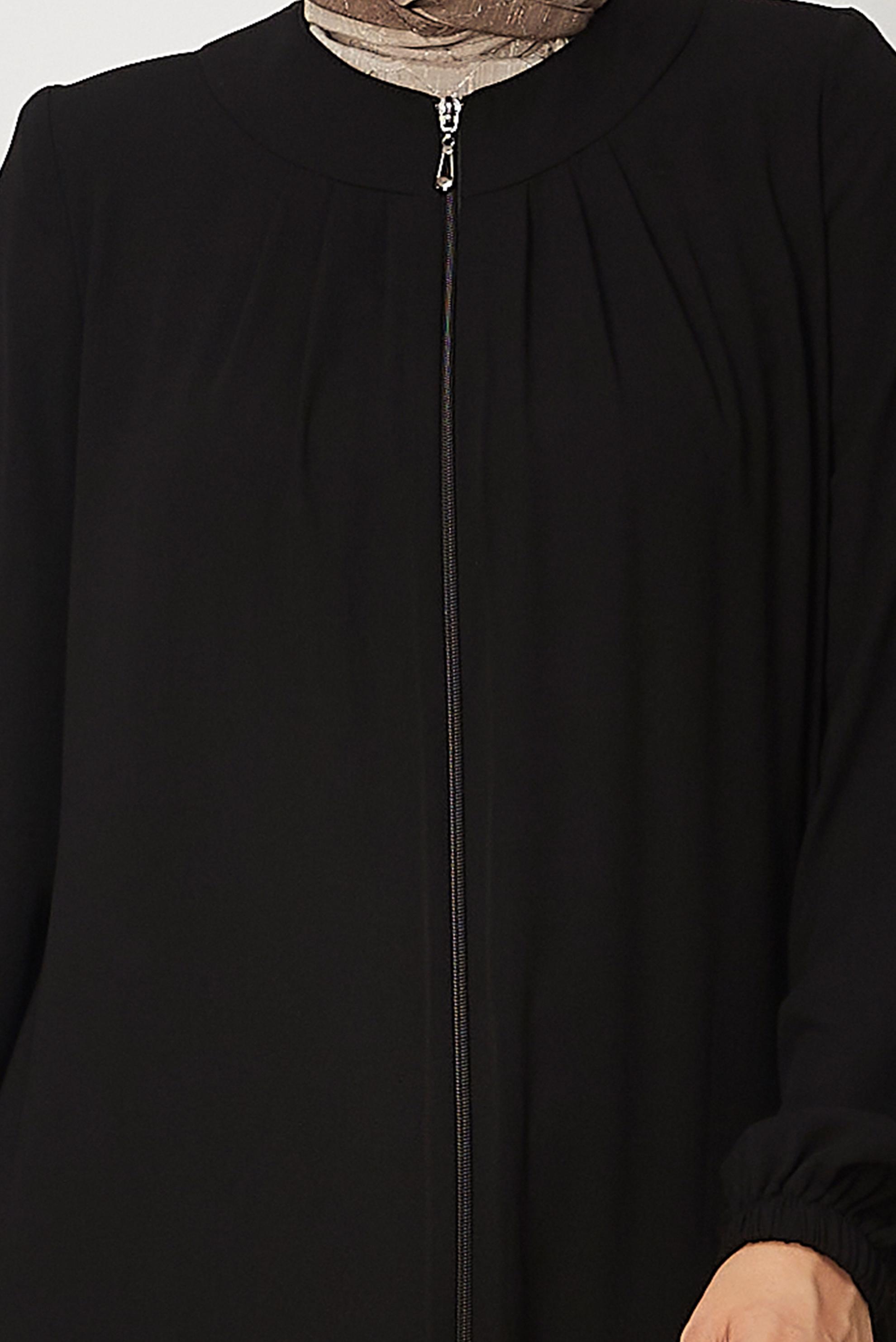 Tesettür giyim SİYAH 80156 RABİA FERACE 40-50