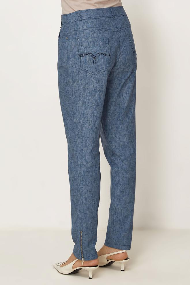 Hijab-Kleidung BLAU HOSE IM DENIM-LOOK 70964 - ALVİNA