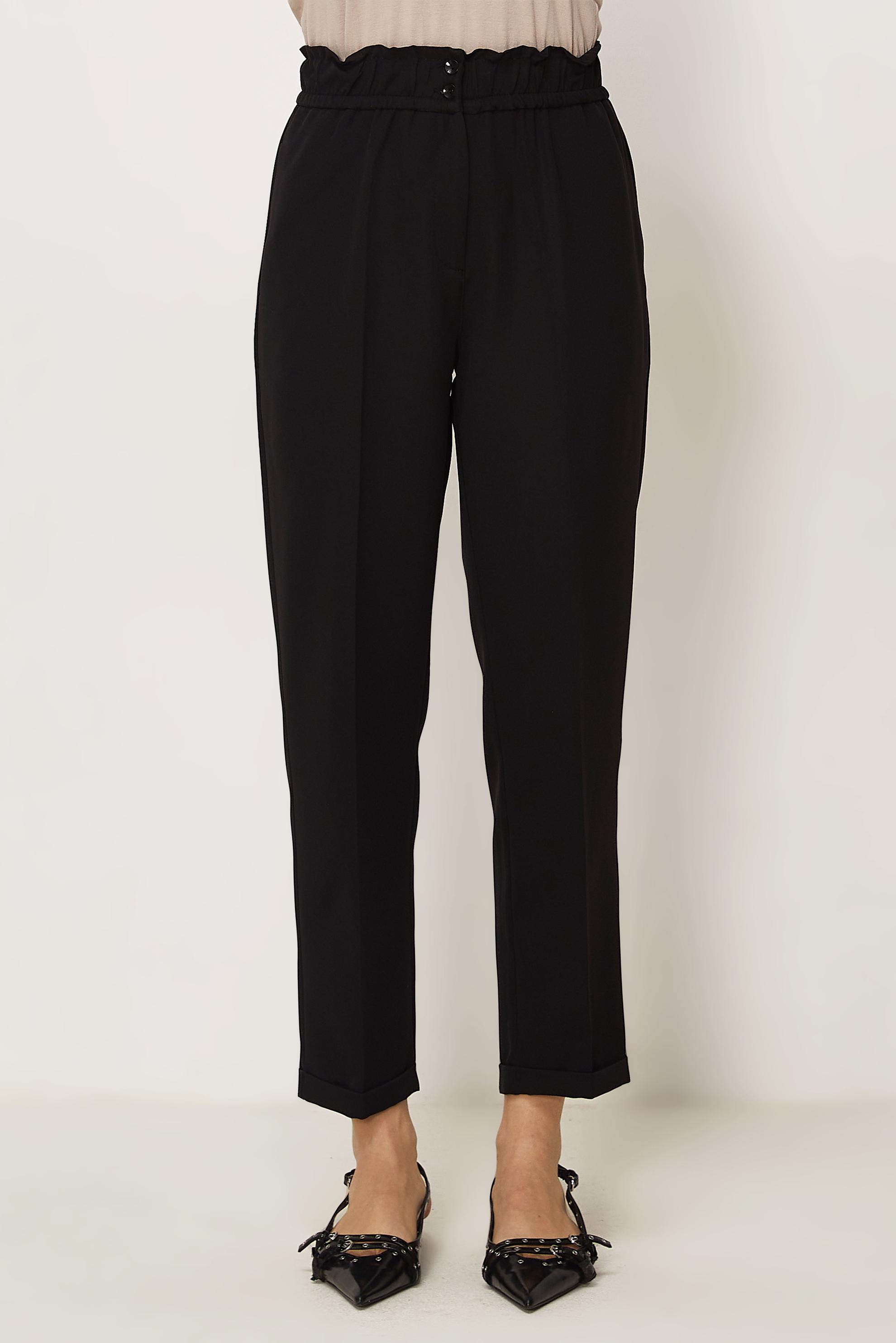 Hijab-Kleidung SCHWARZ HOSE MIT ELASTISCHEM BUND 70894