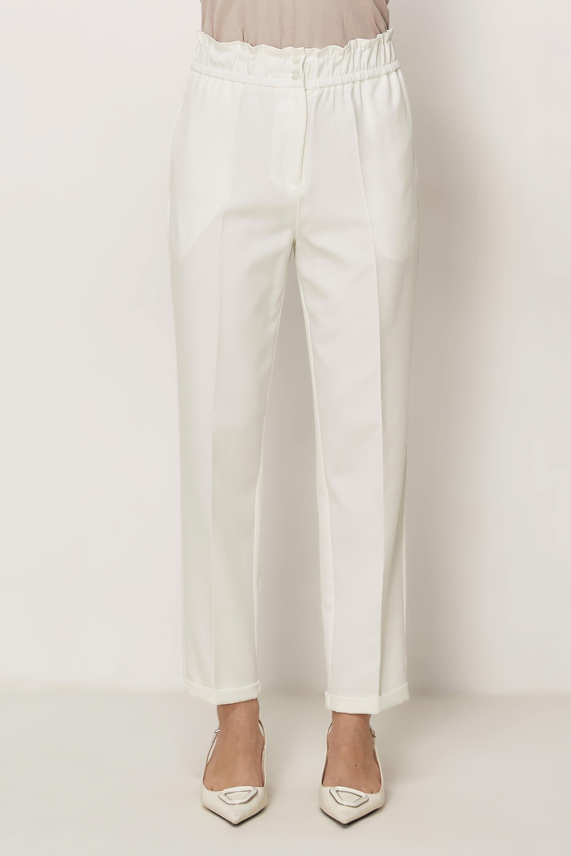 Tesettür giyim BEYAZ BELİ LASTİKLİ PANTOLON 70894