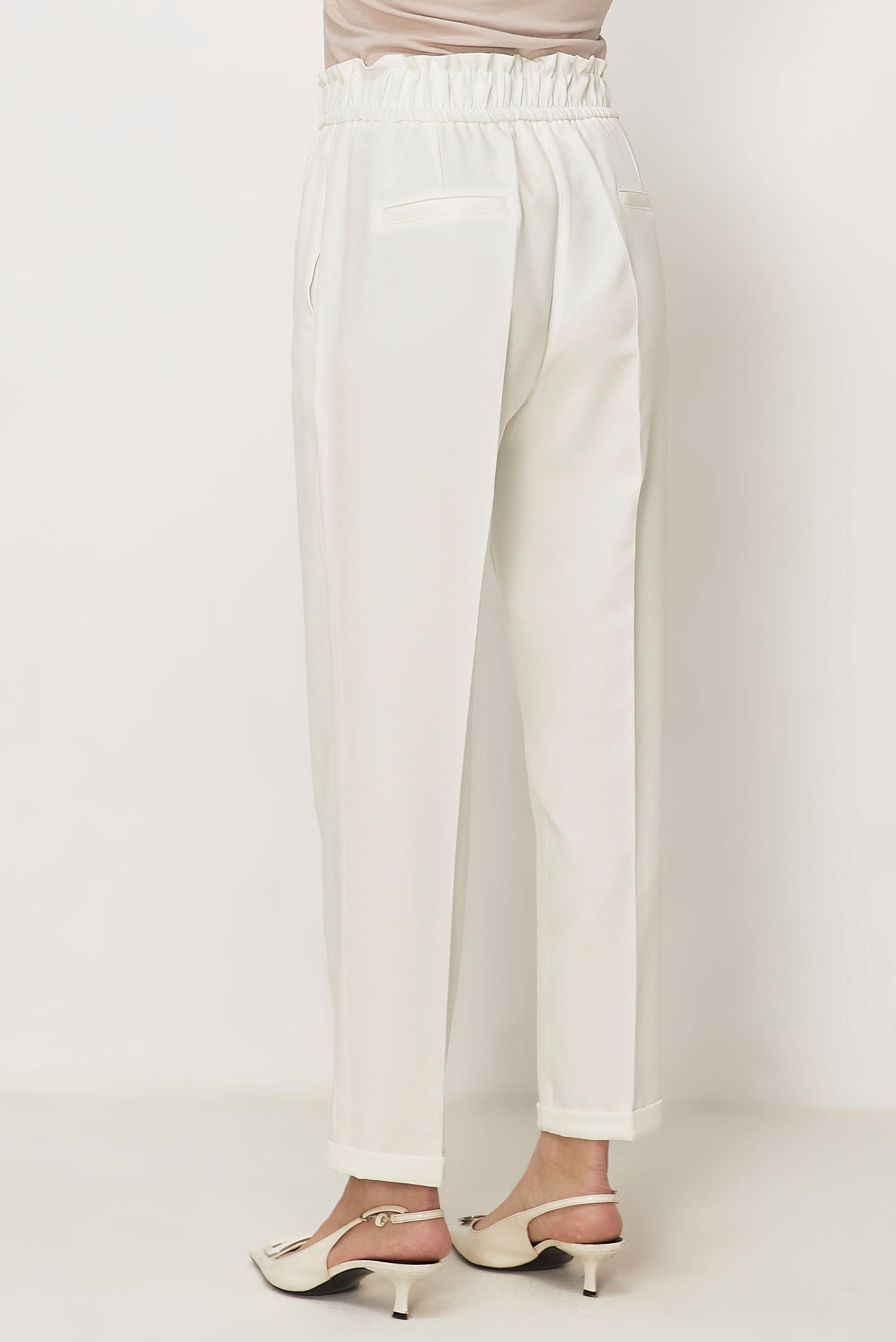 Tesettür giyim BEYAZ BELİ LASTİKLİ PANTOLON 70894