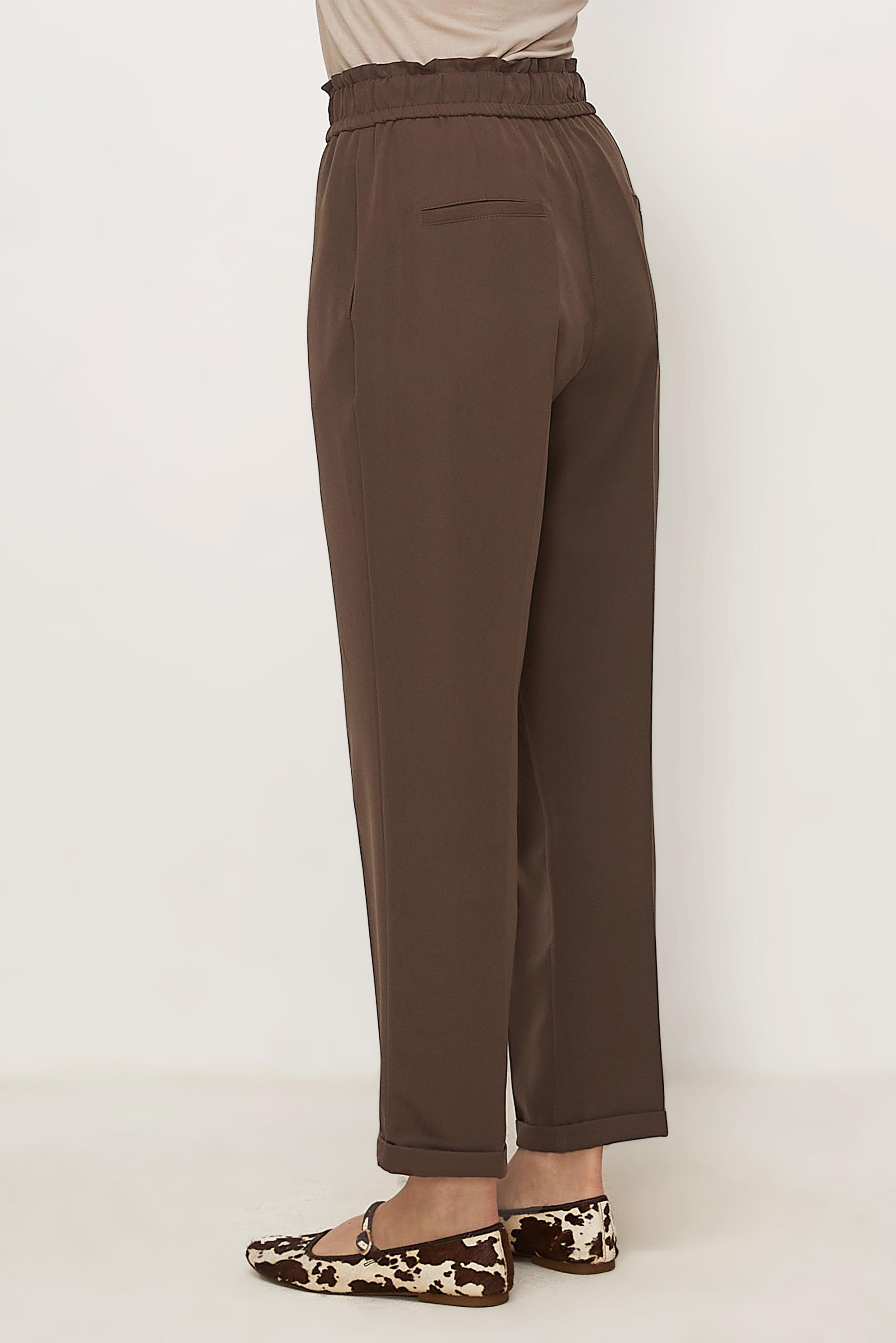 Tesettür giyim VİZON BELİ LASTİKLİ PANTOLON 70894
