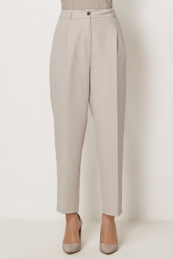 Hijab-Kleidung BEIGE KAROTTENHOSE 70895 - ALVİNA