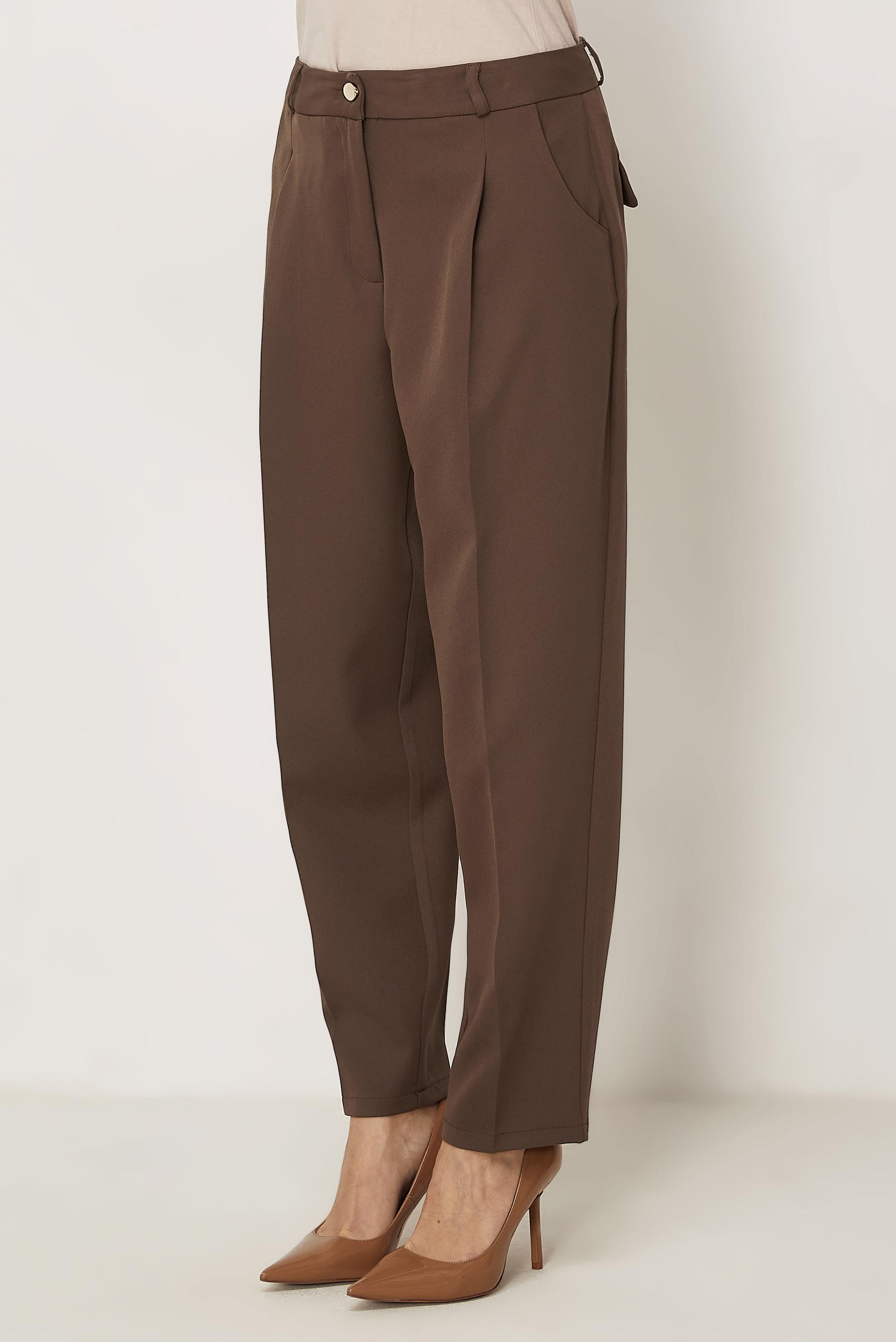 Tesettür giyim VİZON HAVUÇ PANTOLON 70895